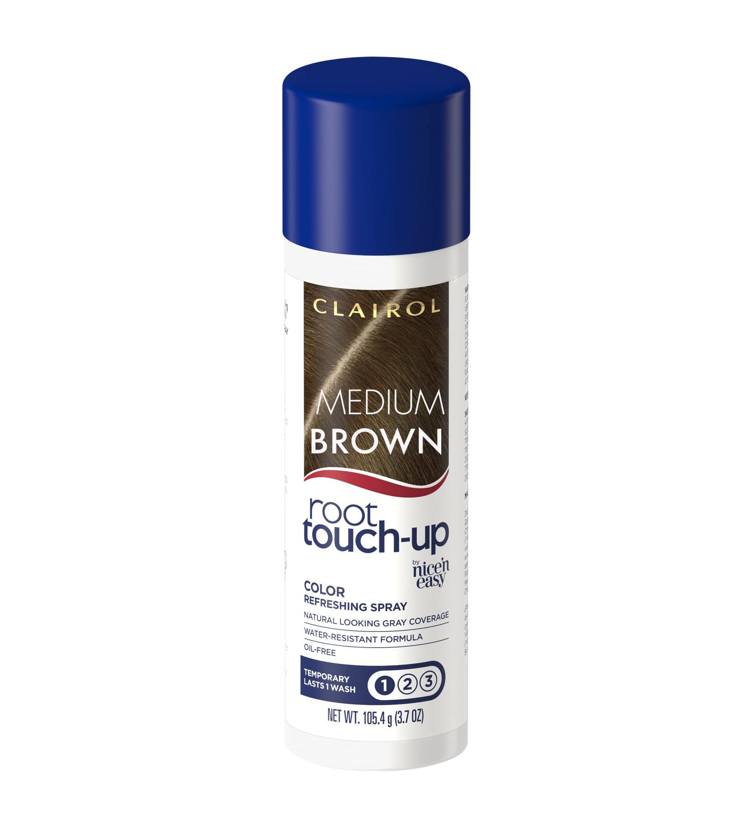 Clairol Root Touch-Up Temporary Hair Coloring Spray - Medium Brown (1 Pack) - Buy Online on GoSupps.com