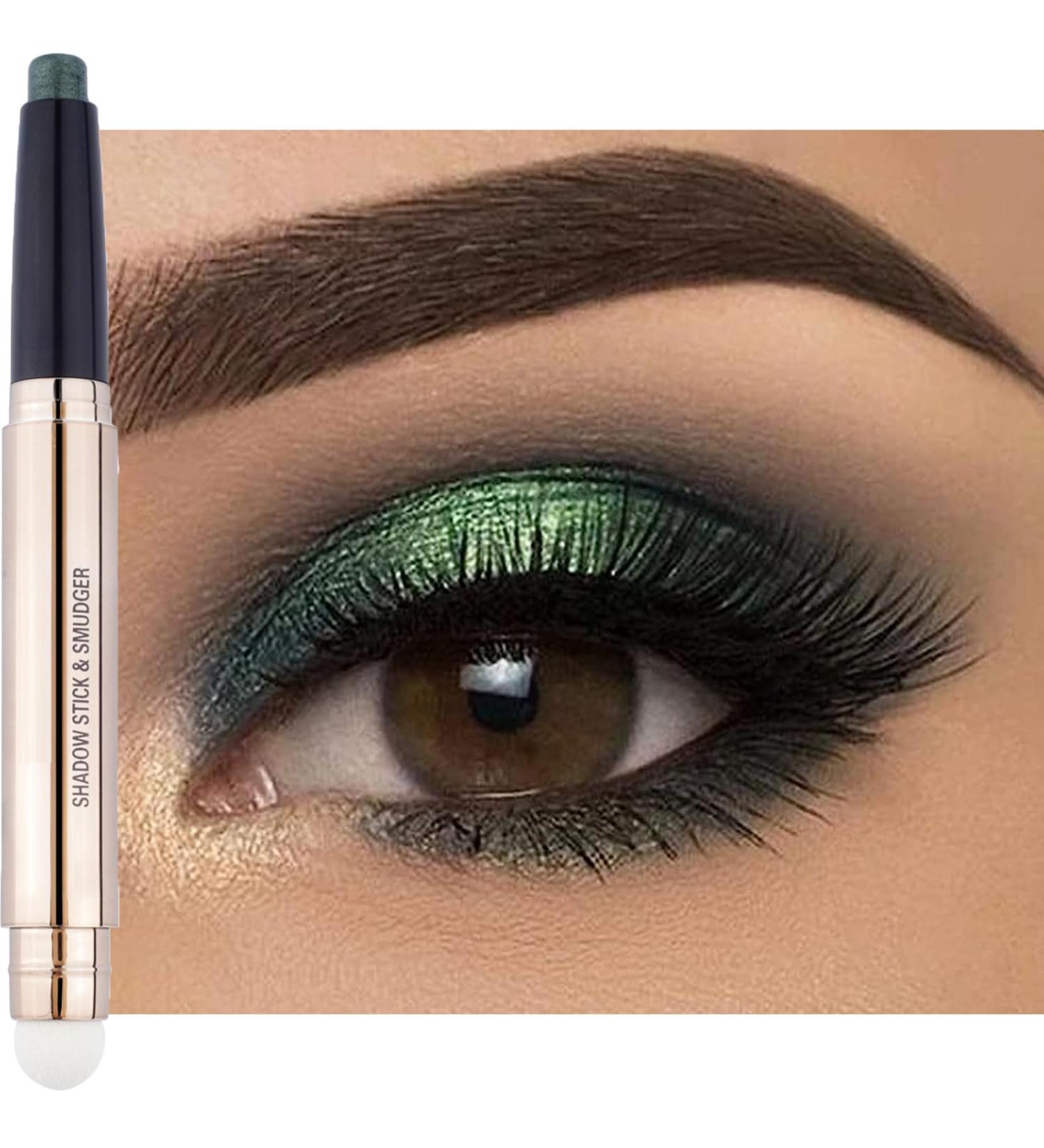 Glitter Eyeshadow Stick - Dual-Ended Metallic Pearl Shimmer Highlighter Pen (#11) - Buy Online on GoSupps.com