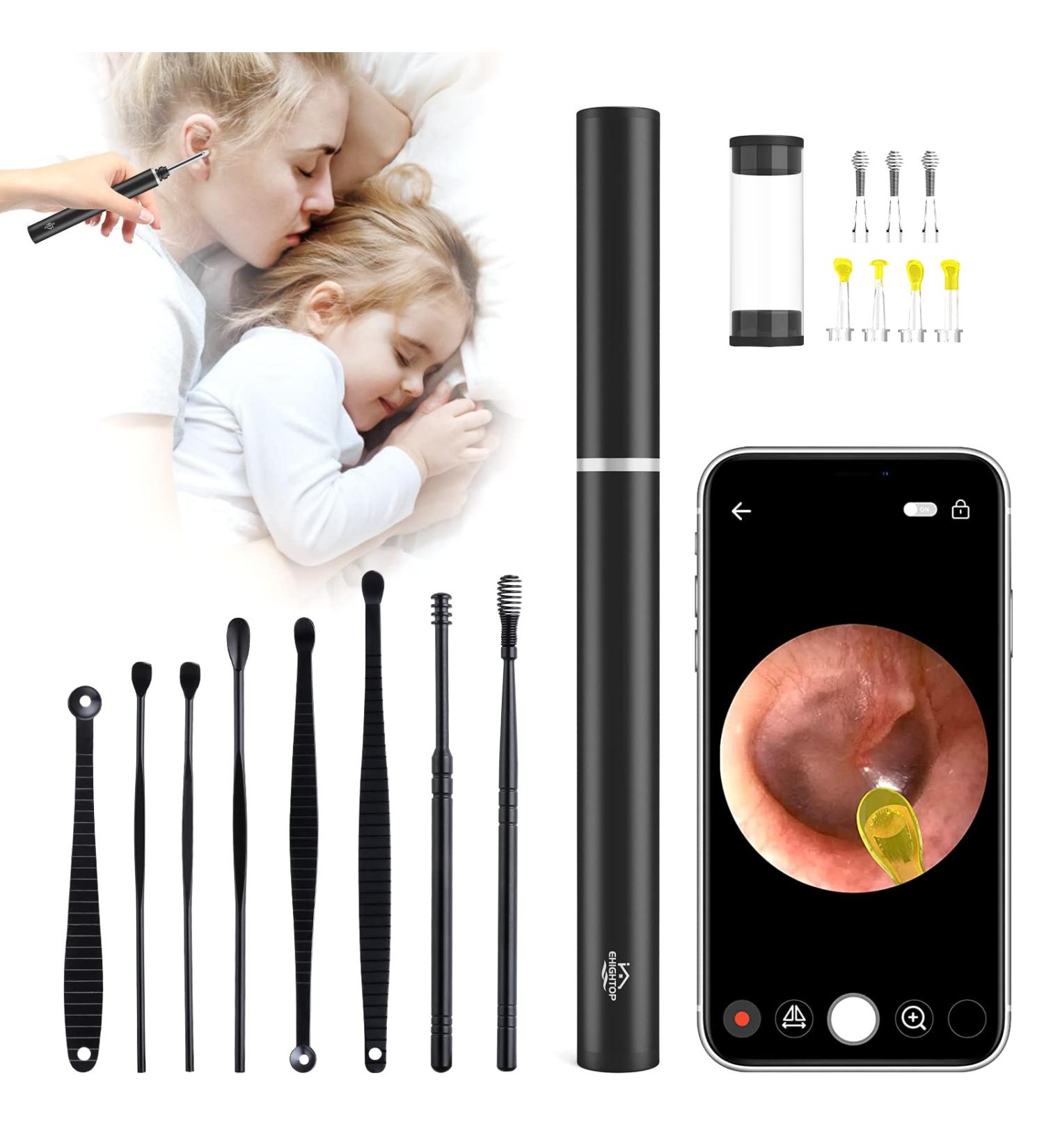 3.9mm HD Ear Scope Endoscope with Earwax Removal Tools - iPhone, iPad, Android Compatible - Buy Online on GoSupps.com