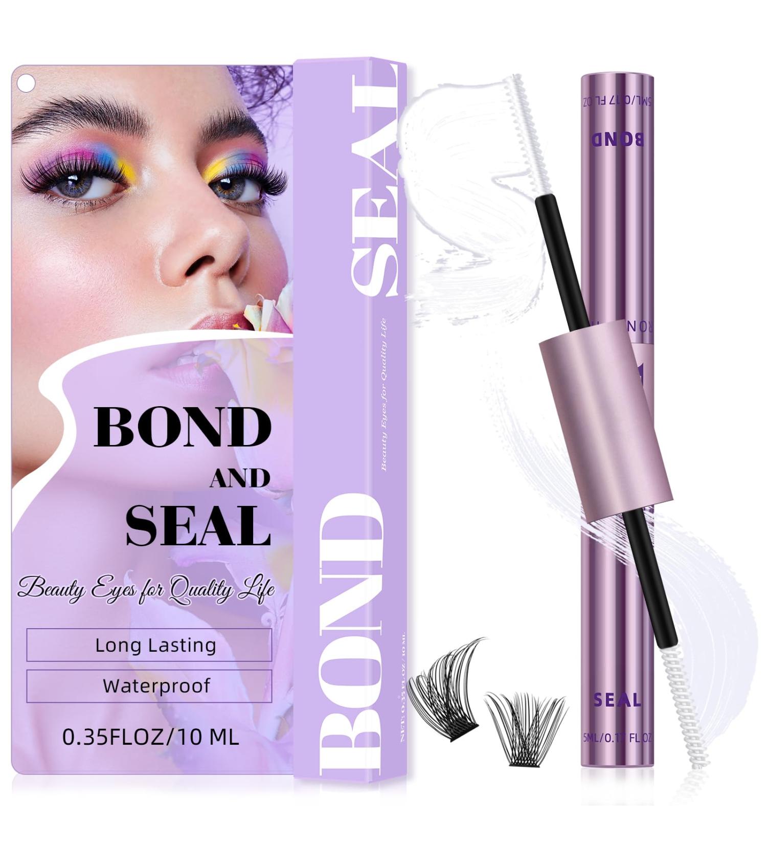 Buy Bond and Seal Lash Glue - 10ml Waterproof Strong Hold for DIY Lash Extensions | 72 Hours Long Lasting | House of Lash Clusters - Buy Online on GoSupps.com