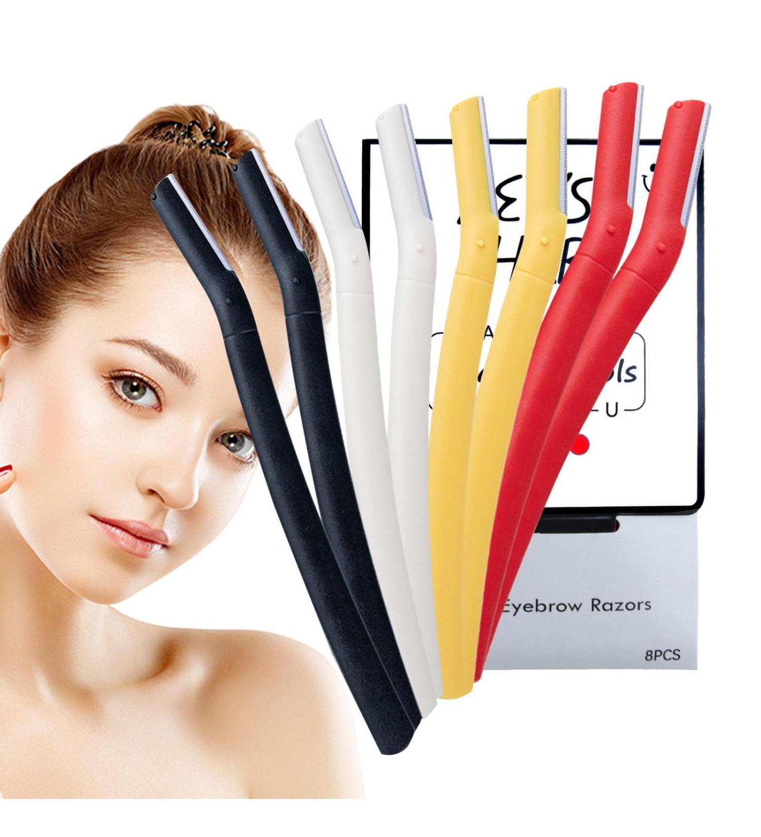 Tioheam Ergonomic Facial Razor for Women | Lint-Free Eyebrow Face & Lips Shaving with Protective Cover - Buy Online on GoSupps.com