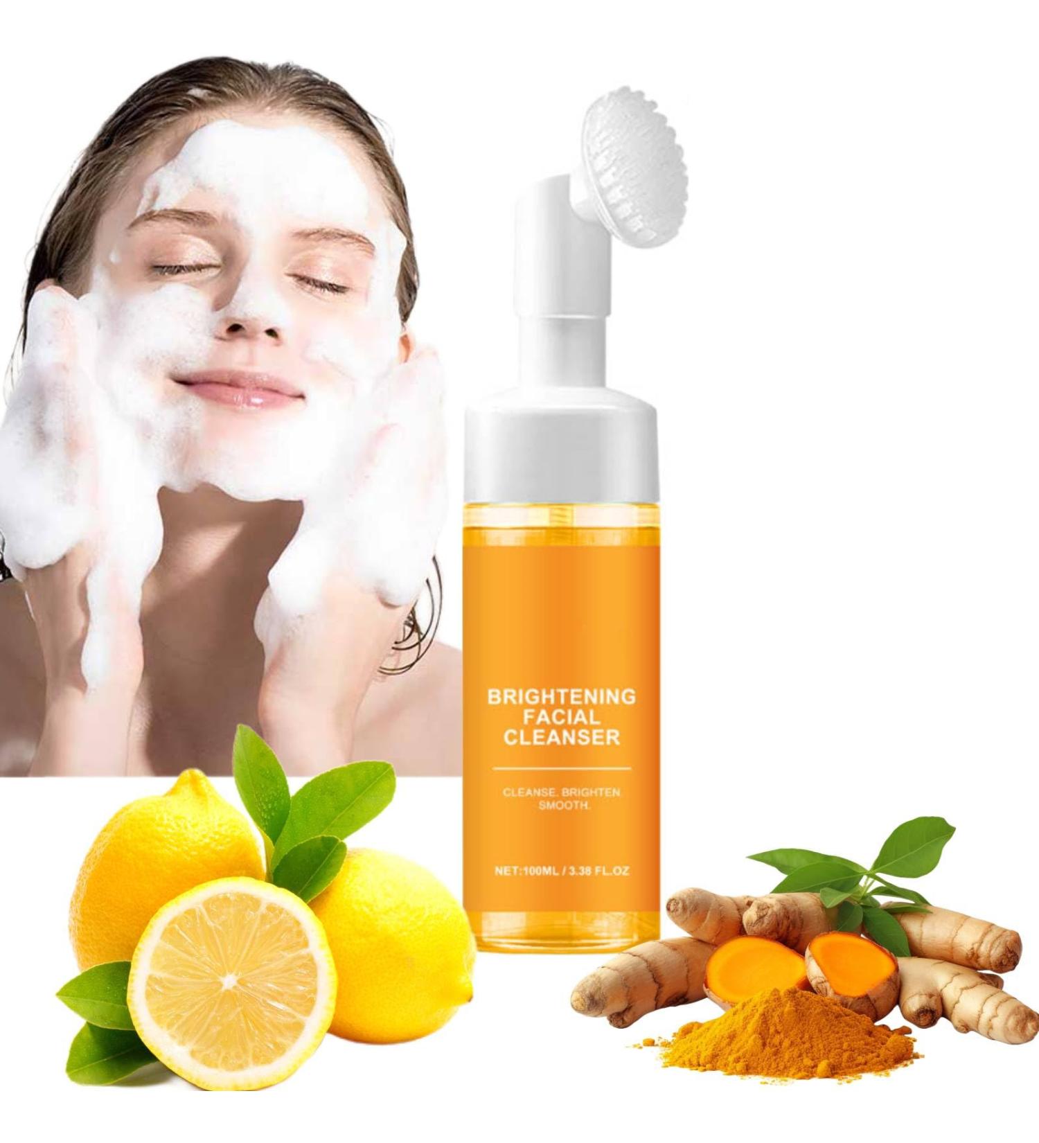 Turmeric Face Wash | Deep Cleansing Turmeric Facial Cleanser for All Skin Types | Natural Foaming Cleanser Shop Internationally - Buy Online on GoSupps.com
