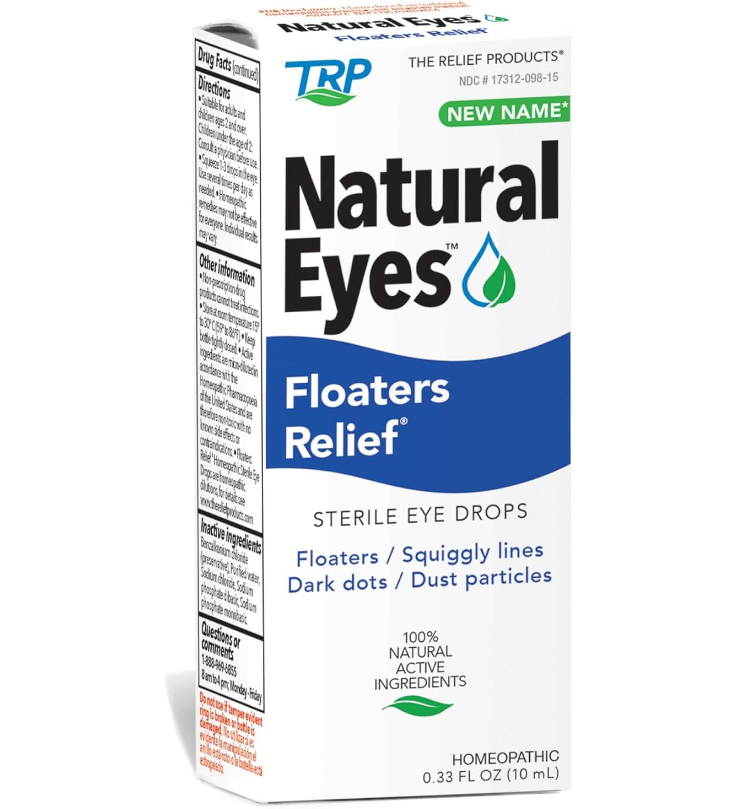 Eye Floaters Relief Drops 0.33 fl. oz by The Relief Products | Soothe & Comfort Eyes - Buy Online on GoSupps.com