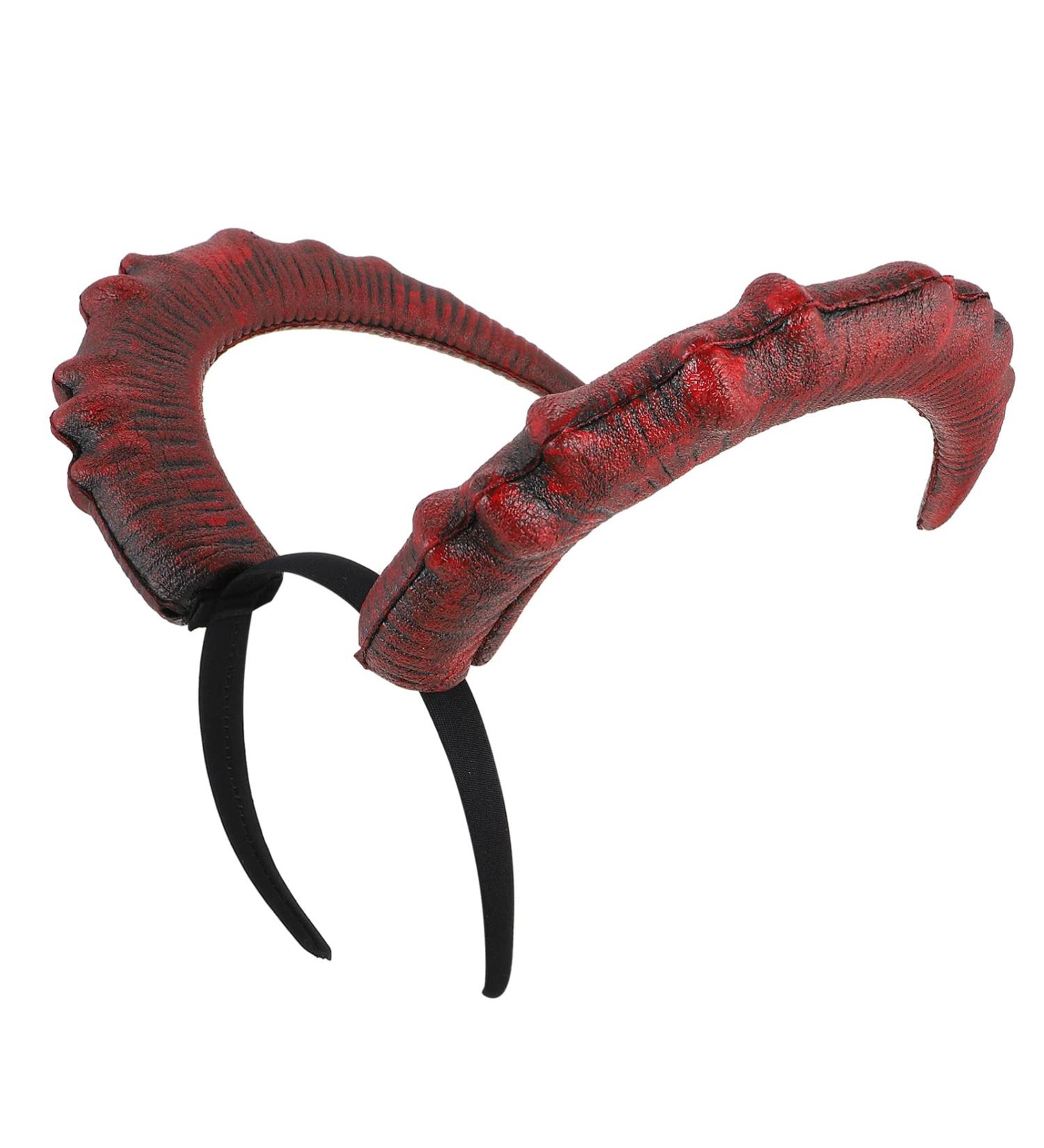 MERRYHAPY 1pc Devil's Horn Headband Carnival Hair Hoops Ram Horns Costume Devil Horns Cosplay Halloween Costumes Goat Horns Evil Queen Horns Headbands Devil Horn Headdress Demon Headband Pu - Buy Online on GoSupps.com