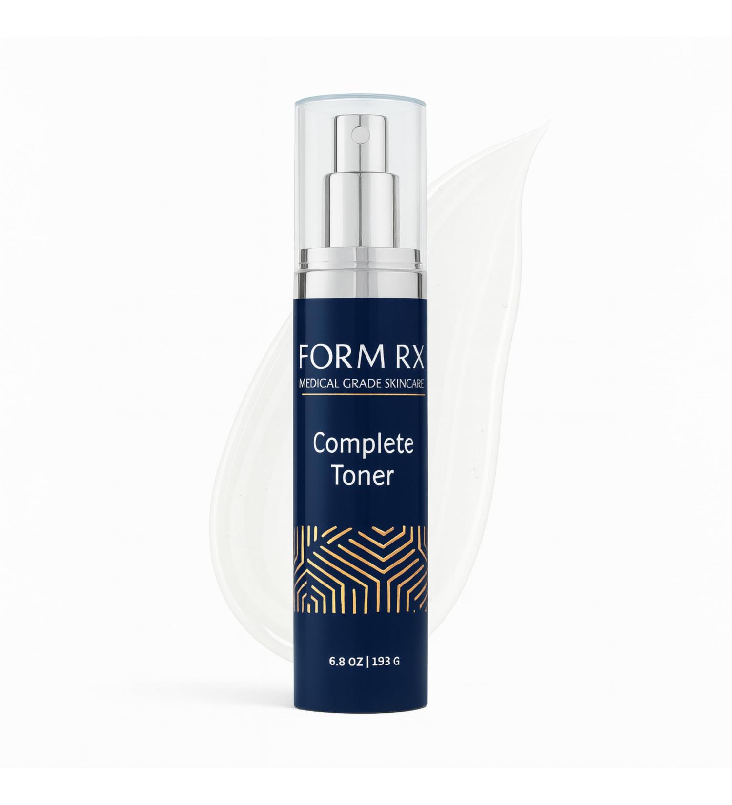 Form RX Complete Toner Botanical pH Balanced Facial Toner with Octapeptide Aloe Chamomile Calendula Cucumber and Fennel Extracts Hydrating Vitamin C and E Formula Refresh and Prep Skin 6.8 oz - Buy Online on GoSupps.com