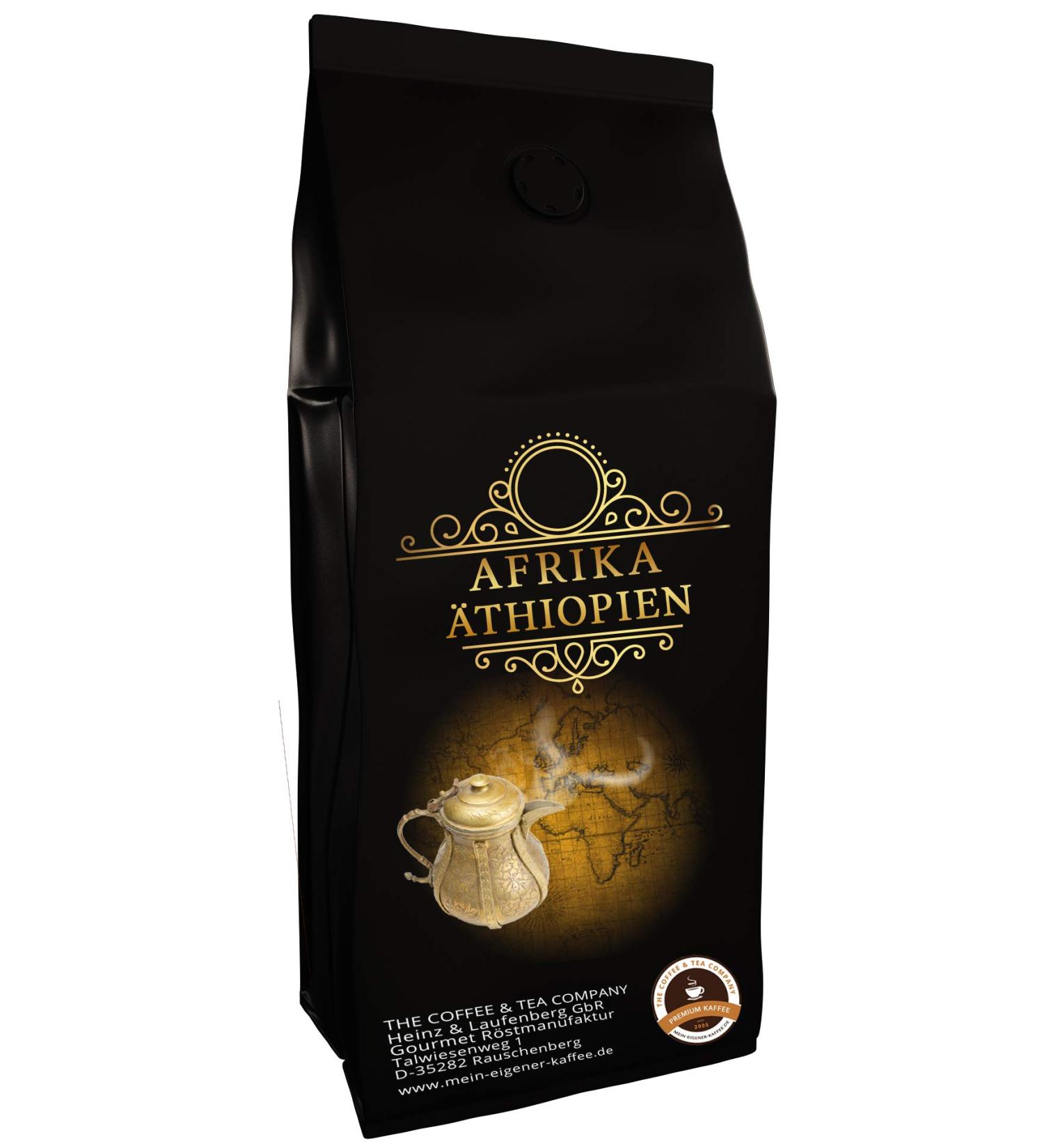 The Coffee and Tea Company Coffee specialty from Africa Ethiopia Coffee from the country of origin of the coffee ground 200 grams Country coffee Top quality coffee Low acidity Soft and freshly roasted - Buy Online on GoSupps.com