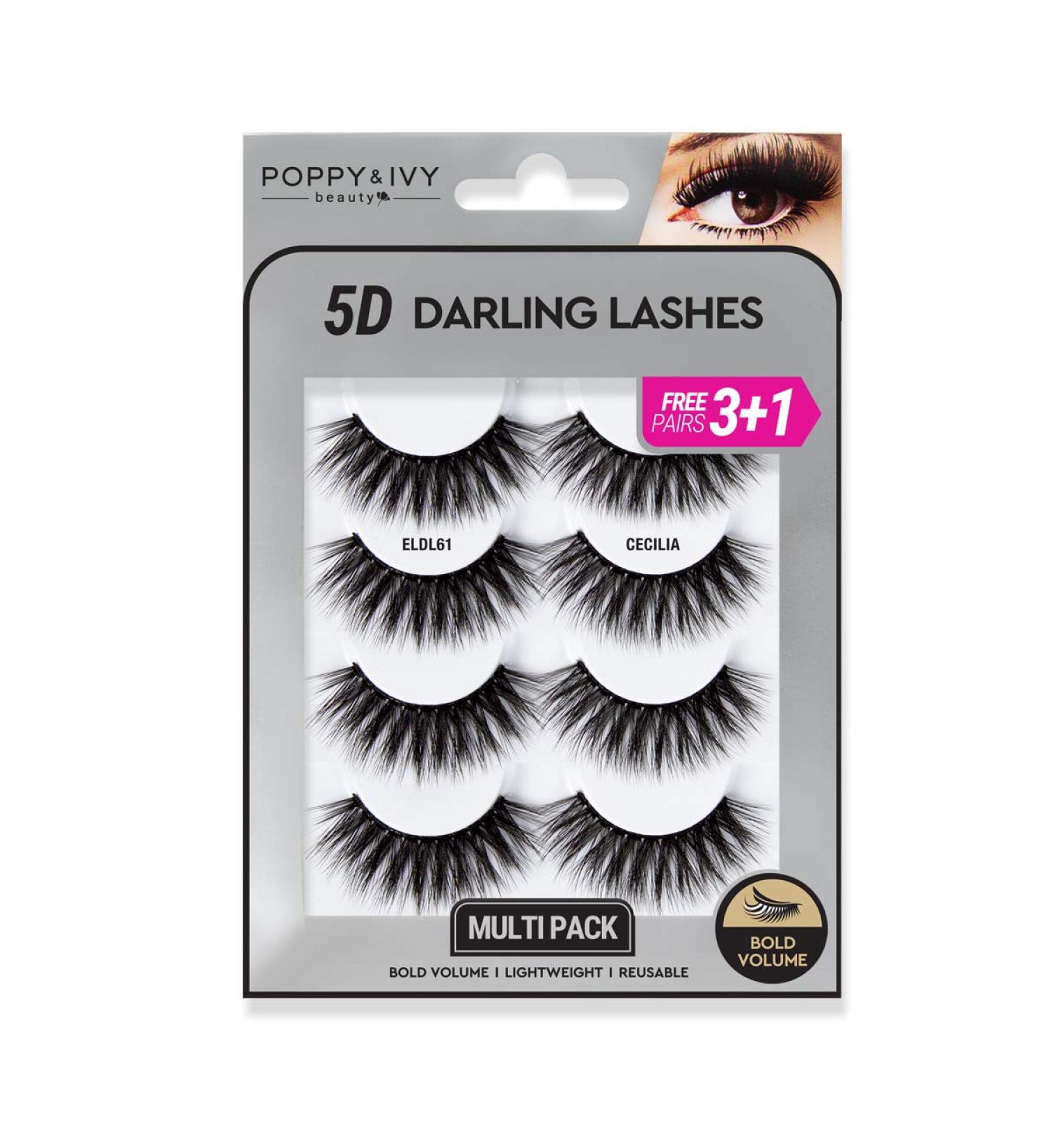Poppy & Ivy 5D Darling Lashes 4 pairs Cecilia