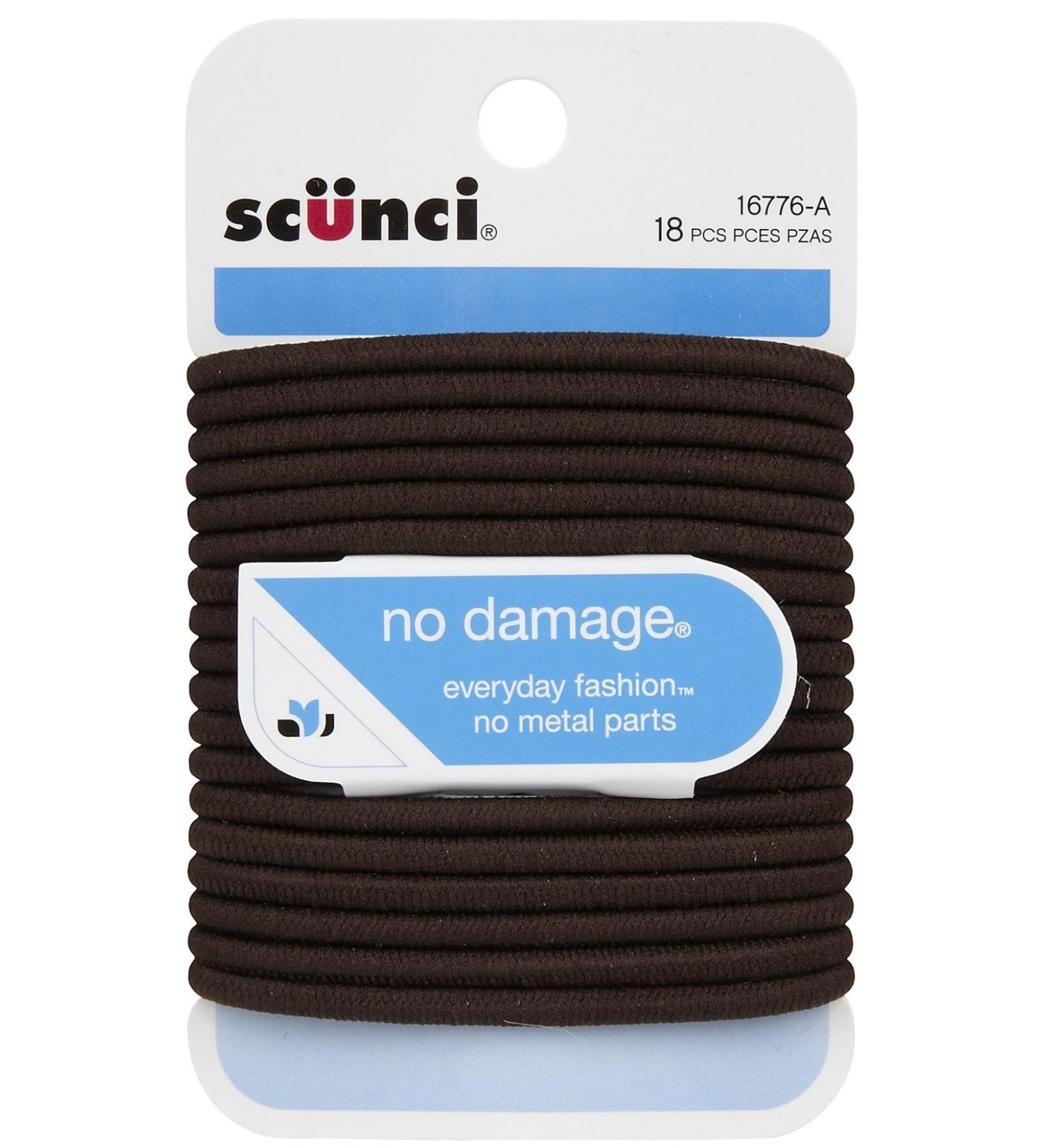 Scunci No Damage Elastic Hair Bands  Brown (hfs-koi-zk-a1925)