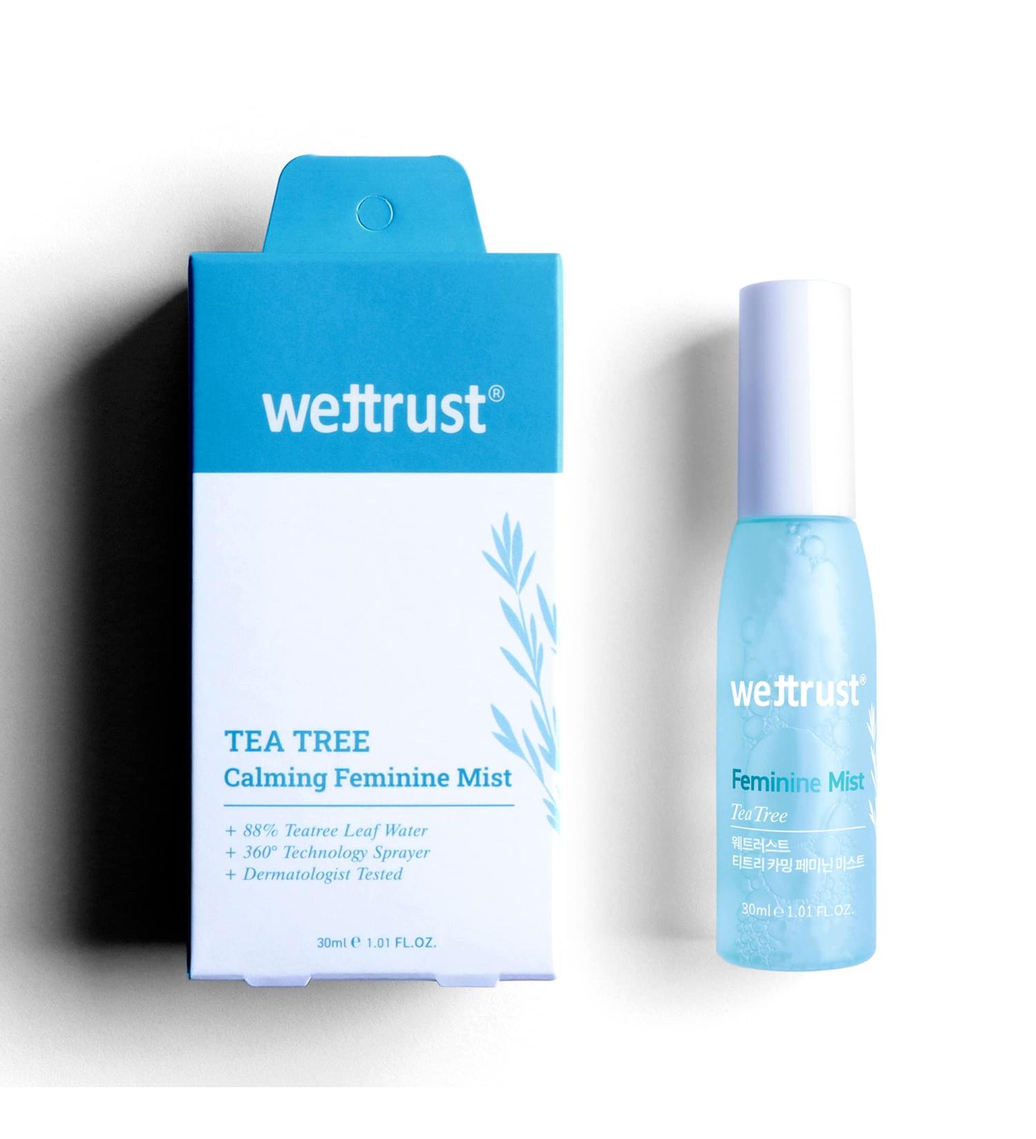 Tea Tree Calming Feminine Mist 1 fl oz | Deodorizes Odor, Soothes Intimate Area | 88.6% Tea Tree Leaf Water | 360 Sprayer - Buy Online on GoSupps.com
