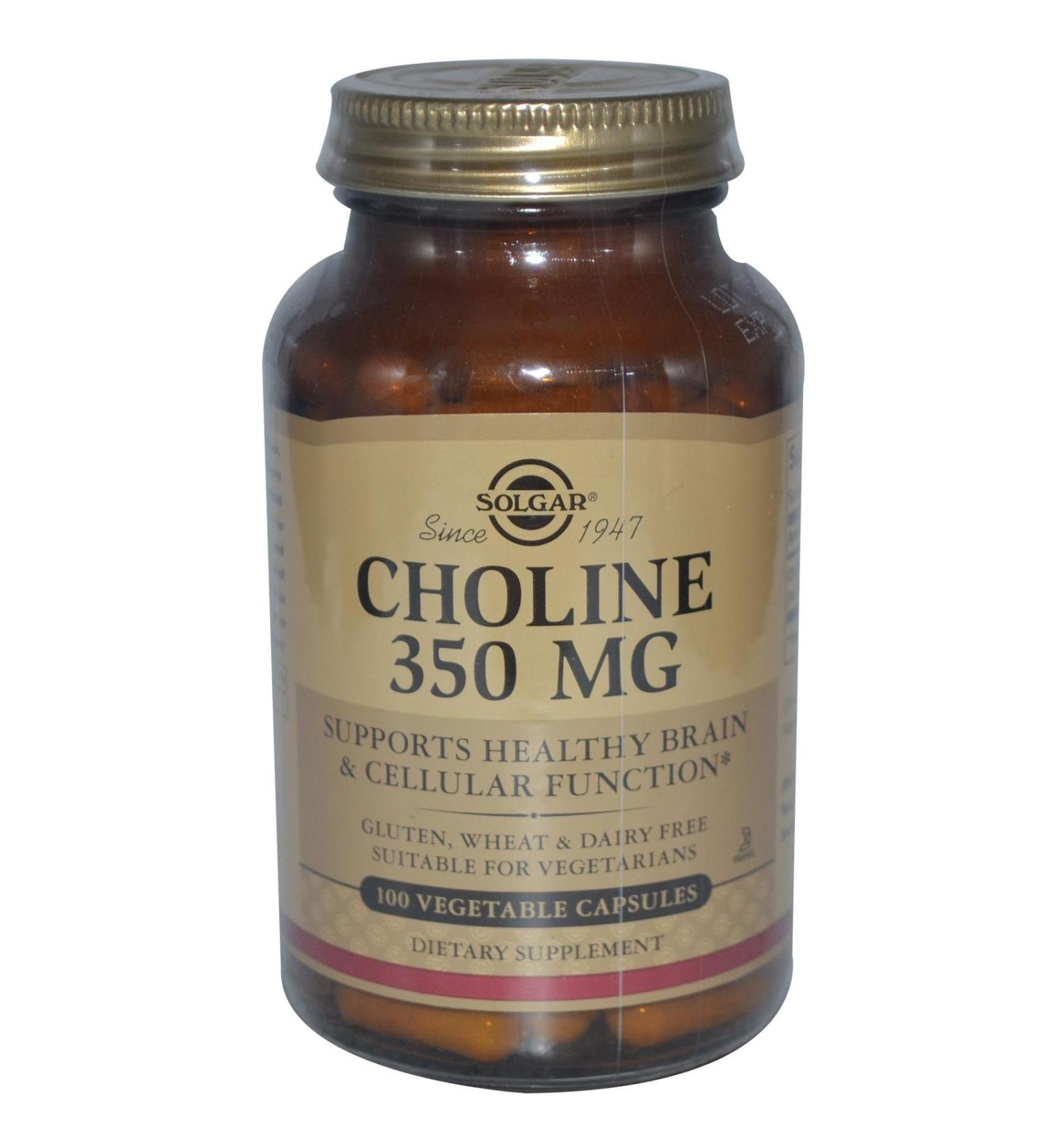 Solgar - Choline 350 mg Vegetable Capsules - 100