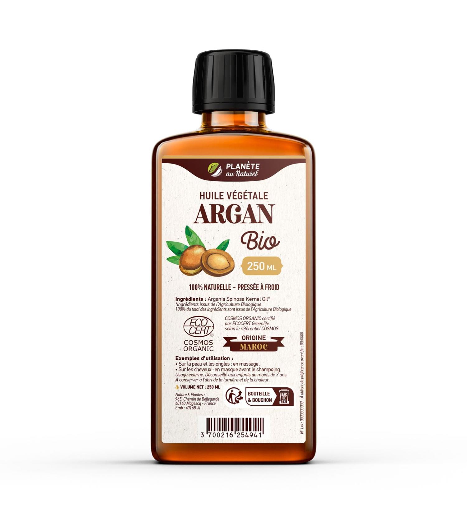 Organic Argan Oil from Morocco 250ml - Buy Online on GoSupps.com