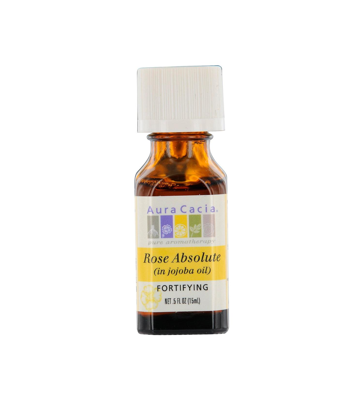 Aura Cacia Prec Ess Rose Abs Jojoba .5 Fz