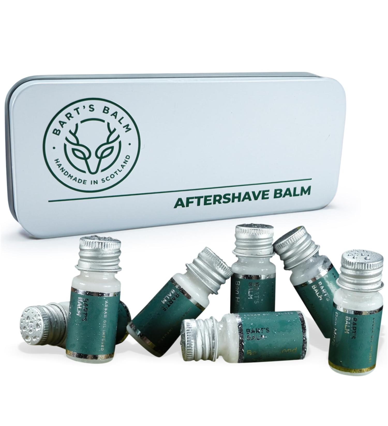 Bart's Balm Aftershave Gift Set - 7 Incredible Argan Oil Scents for Sensitive Skin Care - Buy Online on GoSupps.com