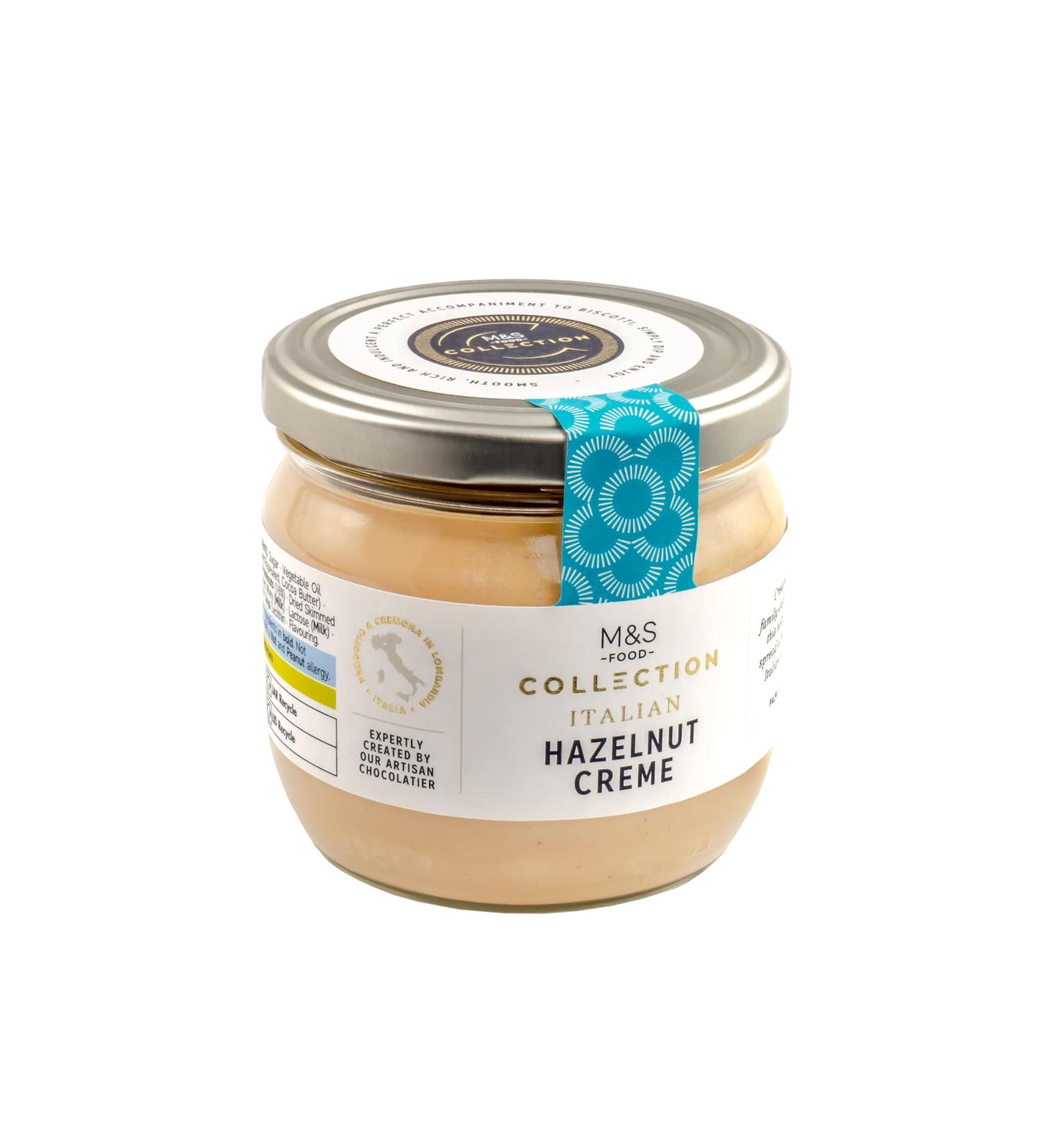 M&S Collection Italian Hazelnut Creme Silky & Smooth Hazelnut Spread for Biscotti Vegetarian 360g