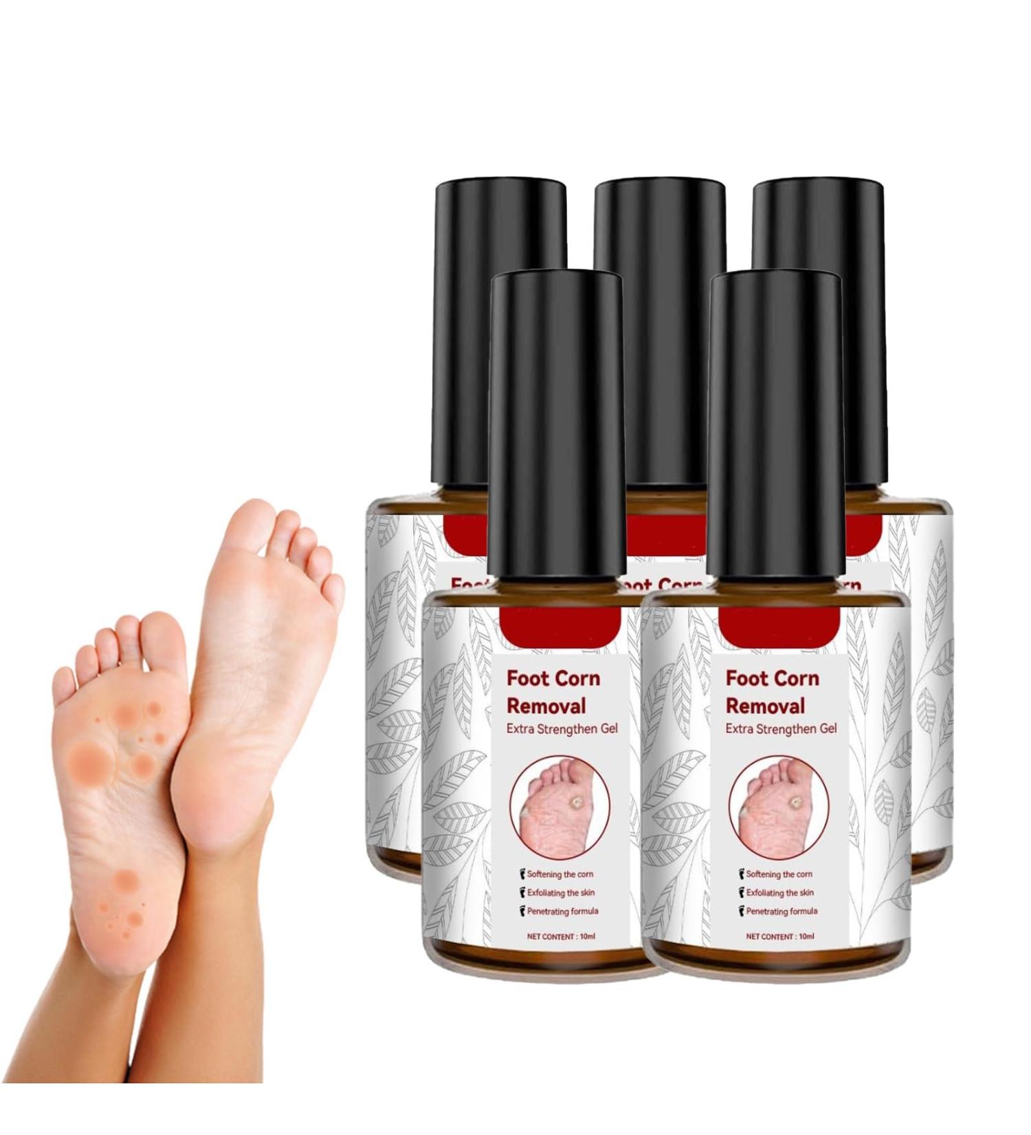 Extra Strength Foot Corn Removal Gel 10ml - Skin Smoothing & Repairing - Pack of 5 - Buy Online on GoSupps.com