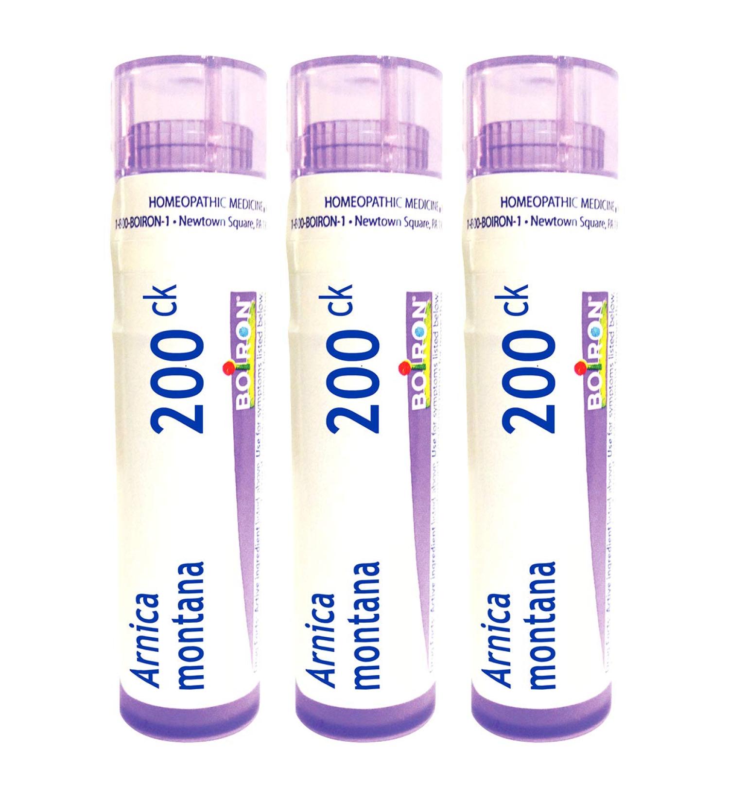 Boiron Arnica Montana 200ck Homeopathic Medicine for Muscle Pain and Stiffness - 240 Pellets (3 Count) - Buy Online on GoSupps.com