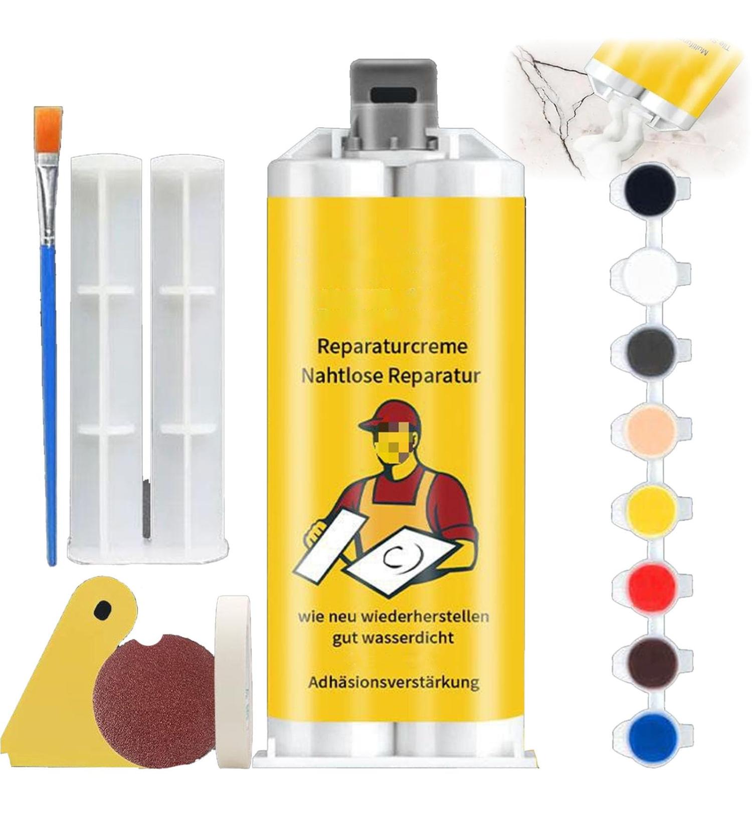 Multifunctional Tile Stone Crack Repair Kit Tile Granite and Marble Repair Kit Granite Repair Kit for Chips Tile and Ceramic Glaze Repair Paste Ceramic Stone Tile Floor Crack Repair Kit (1pcs) - Buy Online on GoSupps.com