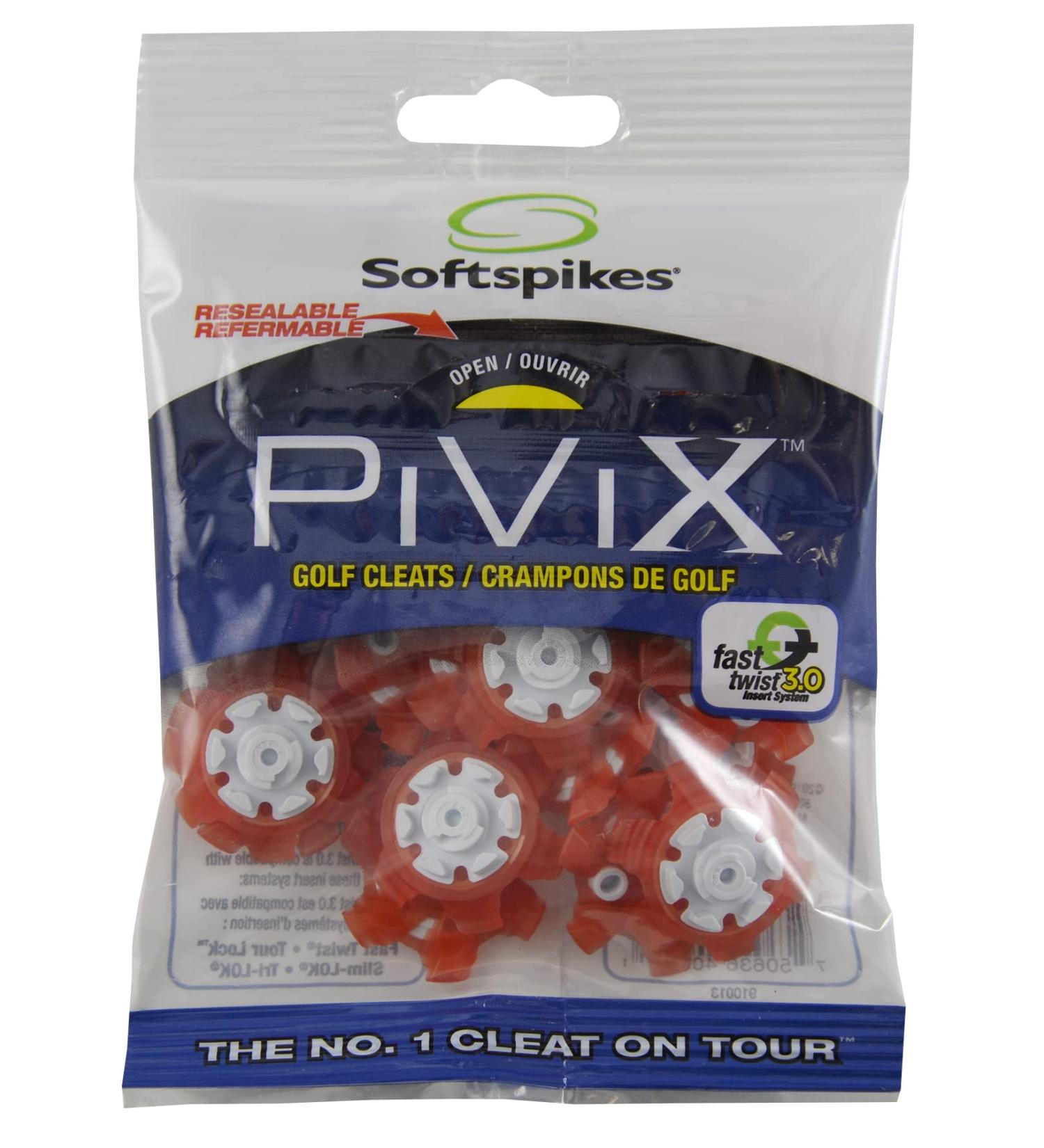 SOFTSPIKES Pivix Cleat (FTS 3.0) - Red Clamshell Set for Ultimate Traction | International Shipping Available - Buy Online on GoSupps.com