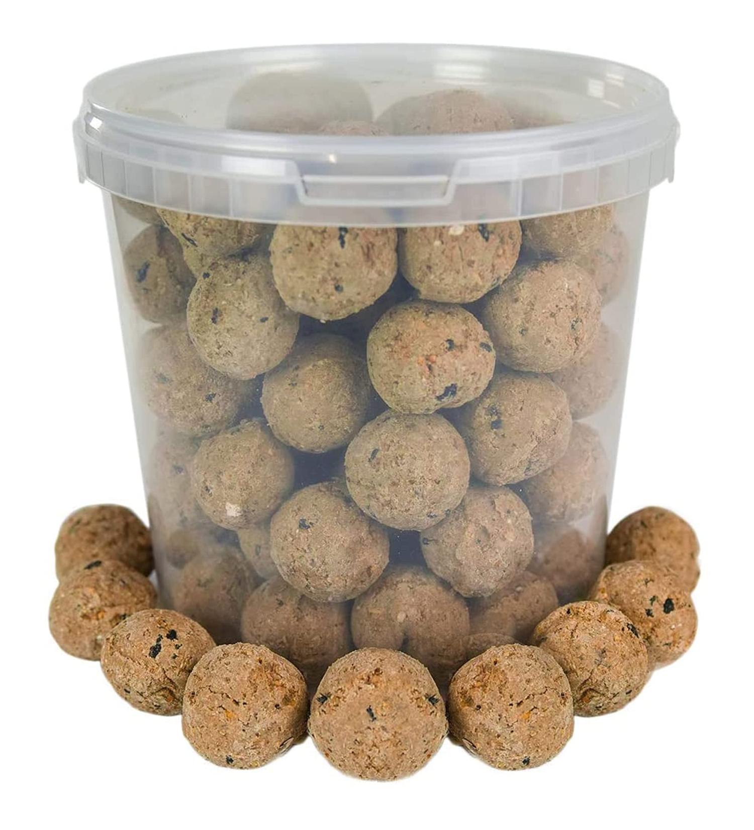 BusyBeaks Suet Fat Balls Premium Garden Wild Bird Food Enhanced Year Round Formula Naturally Blended High in Energy and Protein-Rich Feed Full of Fresh Nutritious Fat Fibre & Moisture (2.5L Tub) 1 count (Pack of 1) - Buy Online on GoSupps.com