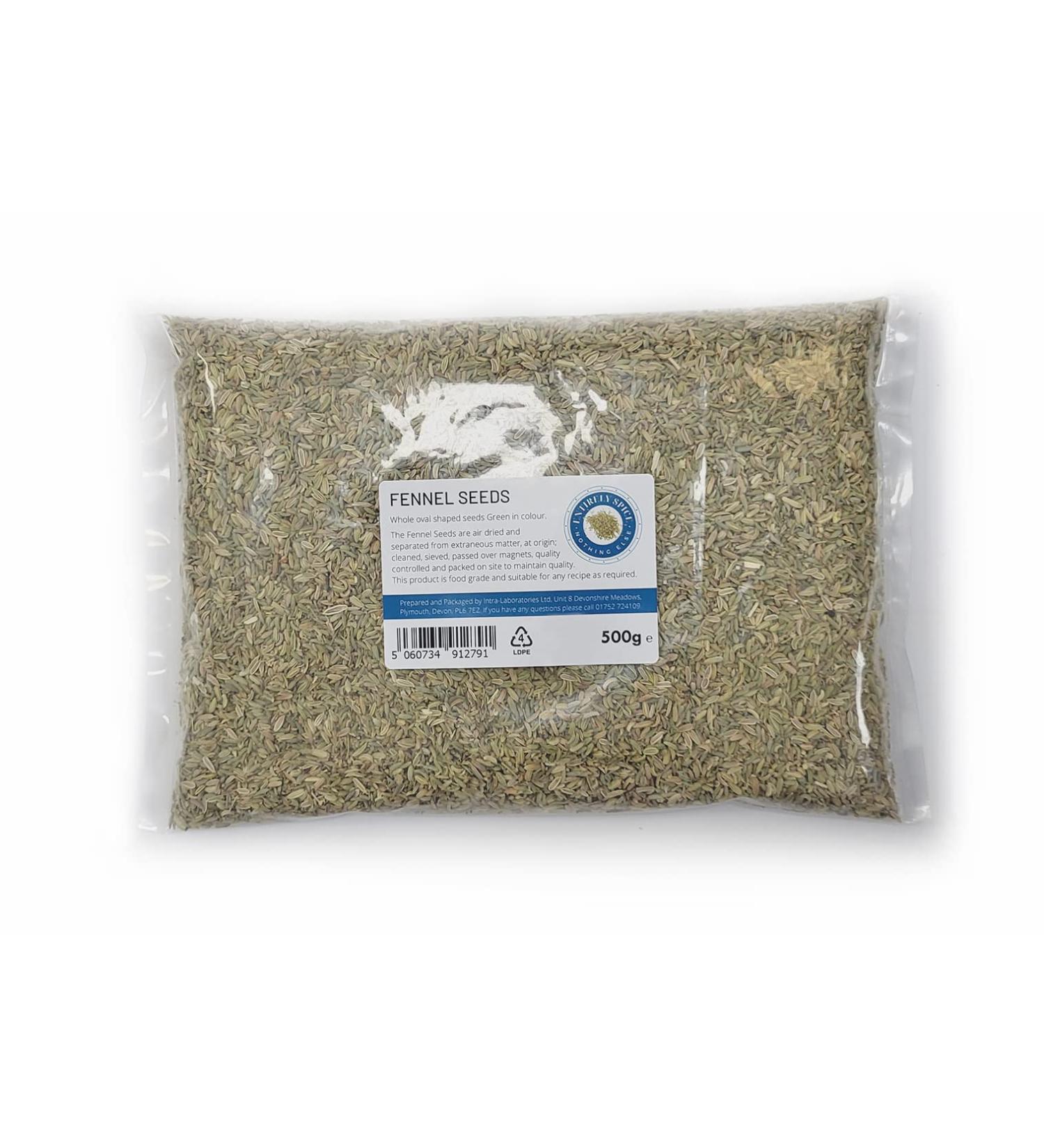Entirely Ingredients Fennel Seeds 500g - Selected for Premium Quality - Premium Food Grade