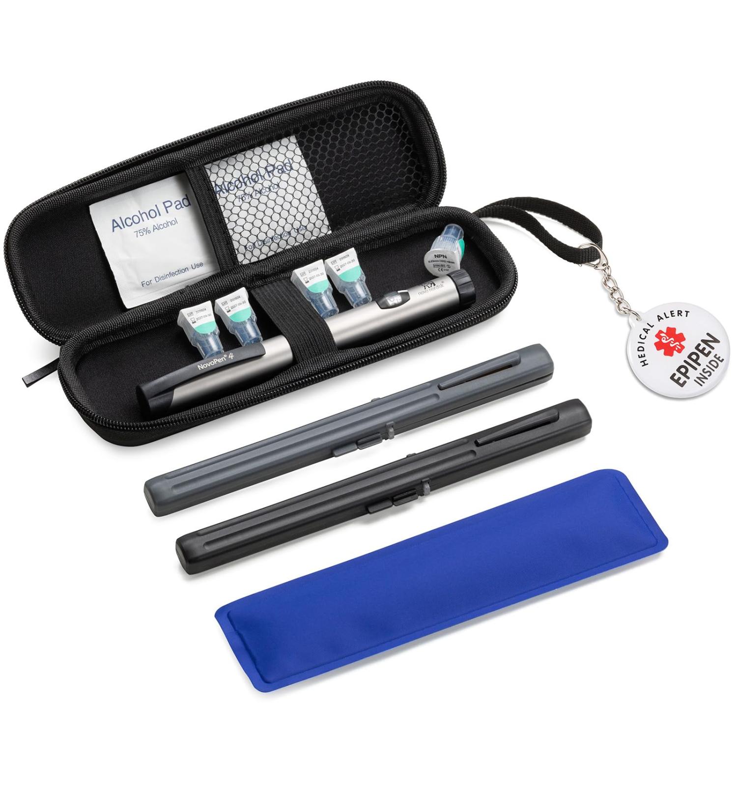 Insulin Pen Refrigerator for Diabetes | Insulated Storage with Syringe Boxes & Reusable Ice Bags - International Shipping - Buy Online on GoSupps.com