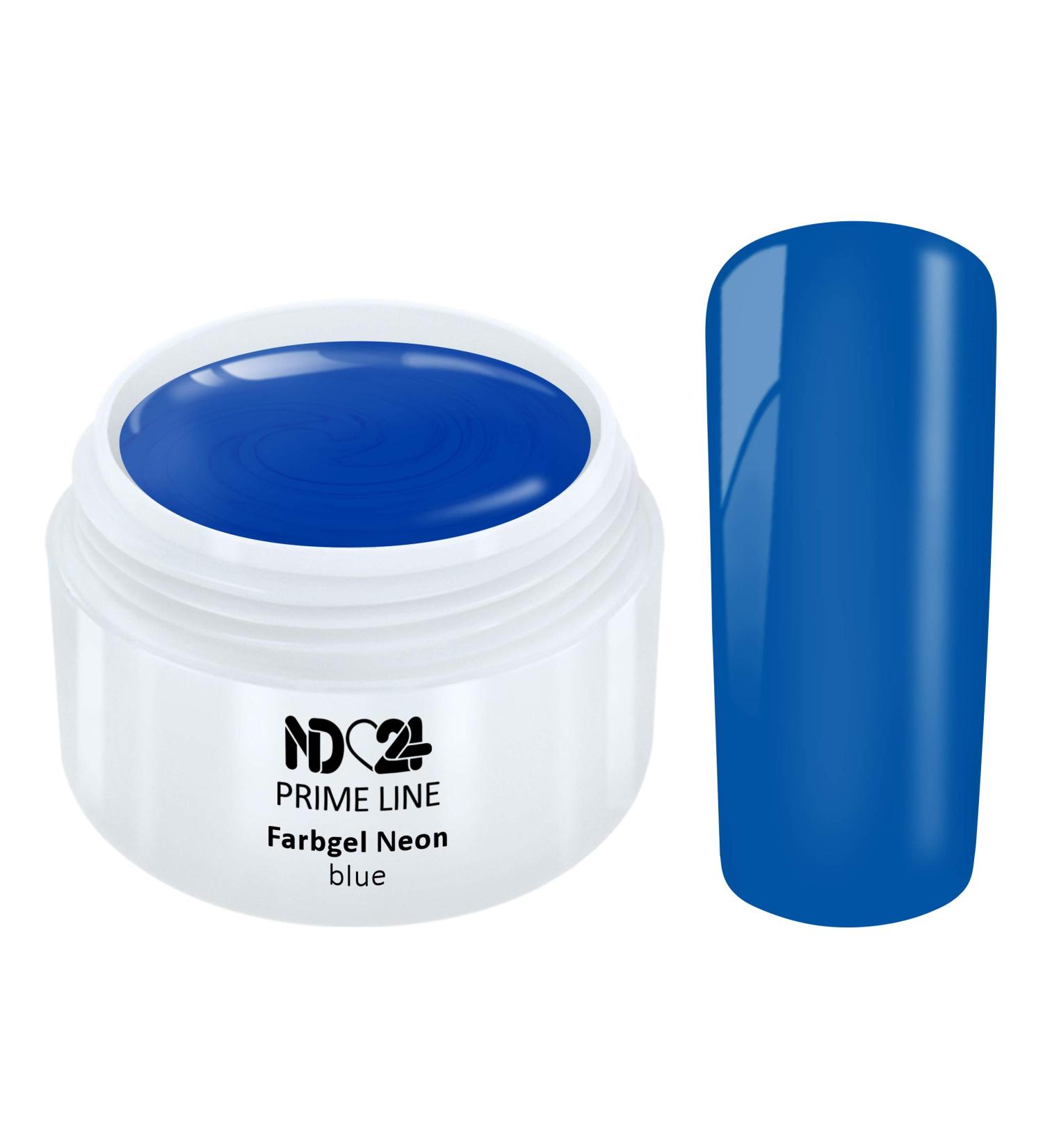 Prime Line - UV Color Gel Neon Blue Studio Quality - Made in Germany - 5ml