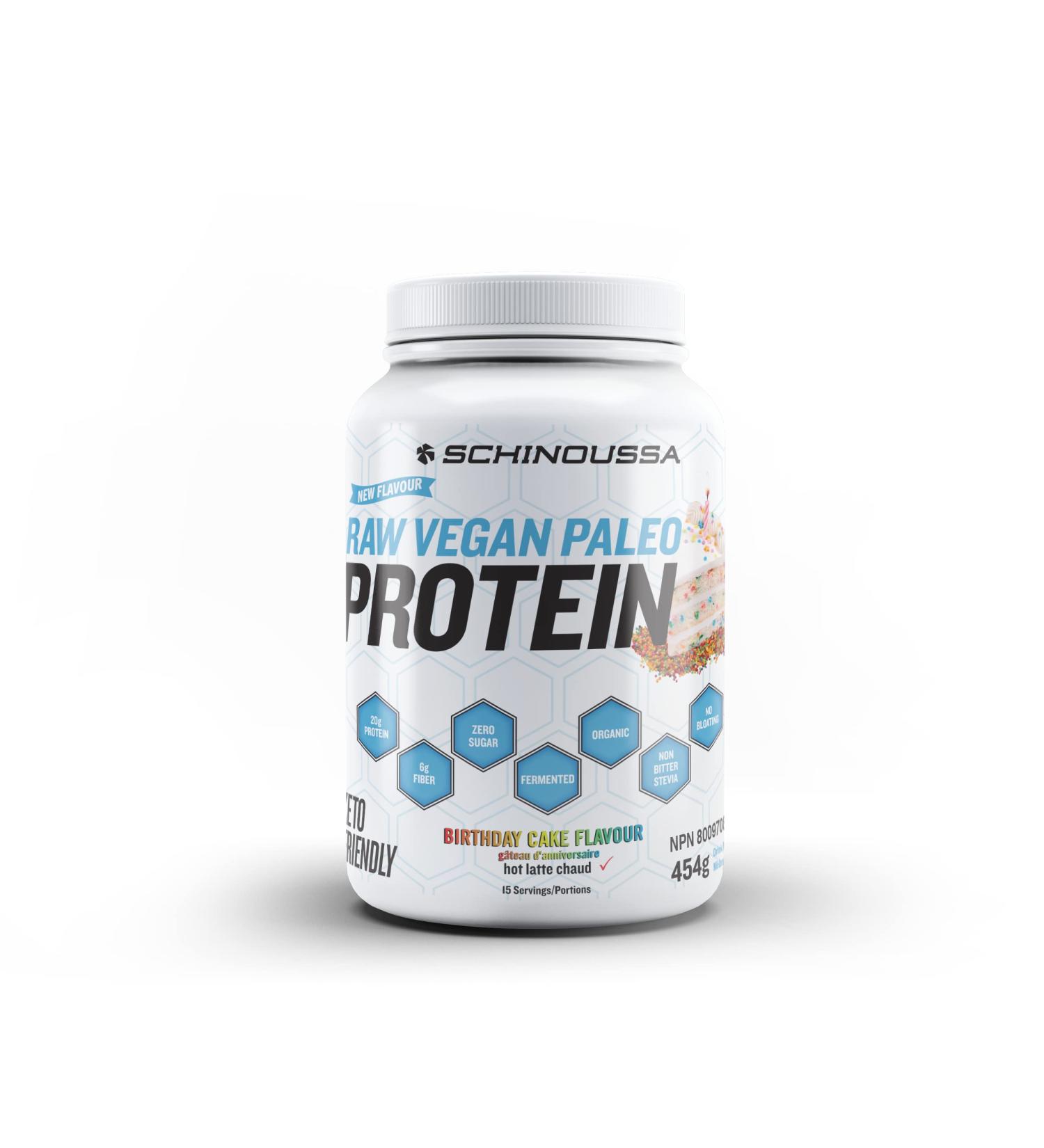 Schinoussa Super Foods Plant Based Raw Vegan Paleo Protein (Birthday Cake 840g) - Buy Online on GoSupps.com