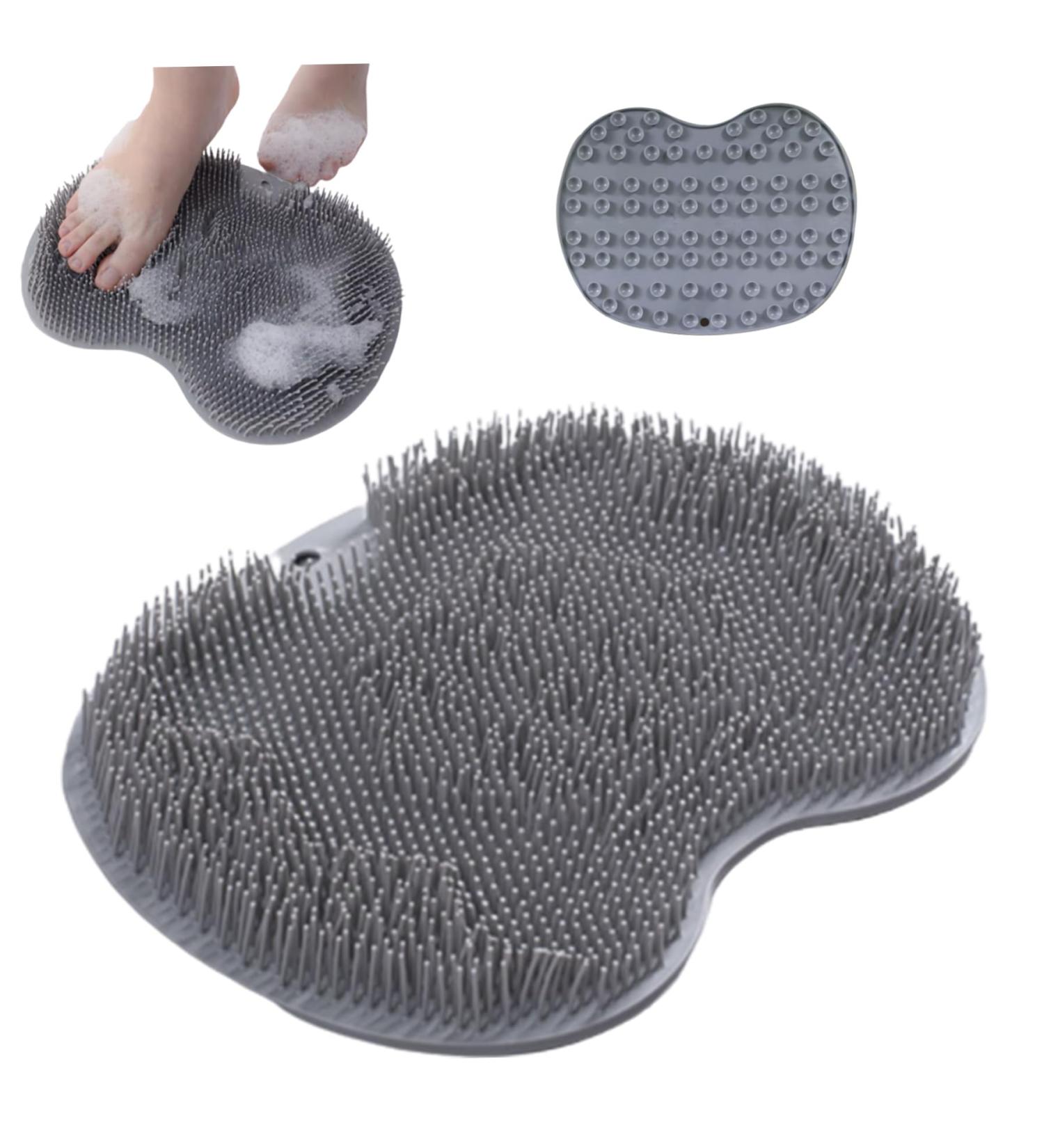 Foot Scrubber for Shower Shower Foot Rest with Suction Cups Foot Bath Washable Hanging Foot Brush for Cleans Exfoliates Massages - Buy Online on GoSupps.com