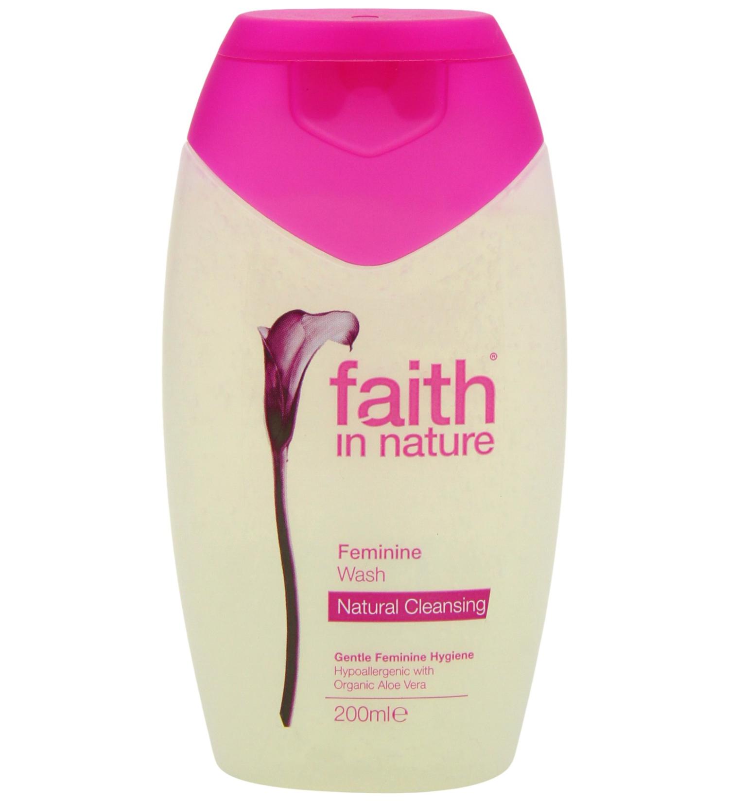 Faith in Nature Organic Feminine Wash 200ml - Natural Intimate Care - Buy Online on GoSupps.com