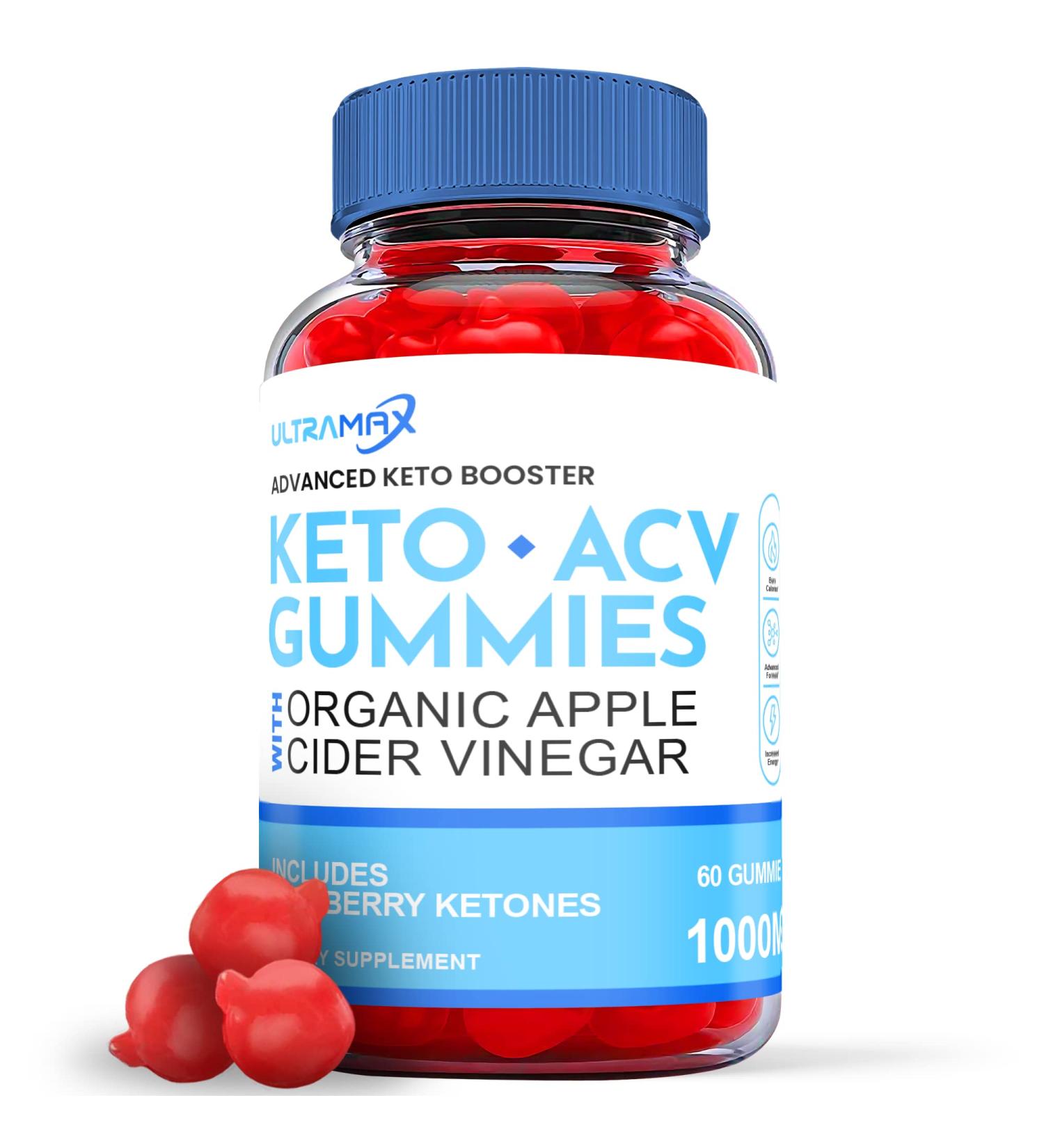 Ultramax Keto Gummies - Official Vegan Formula with ACV for Weight Loss (60 Gummies) - Buy Online on GoSupps.com