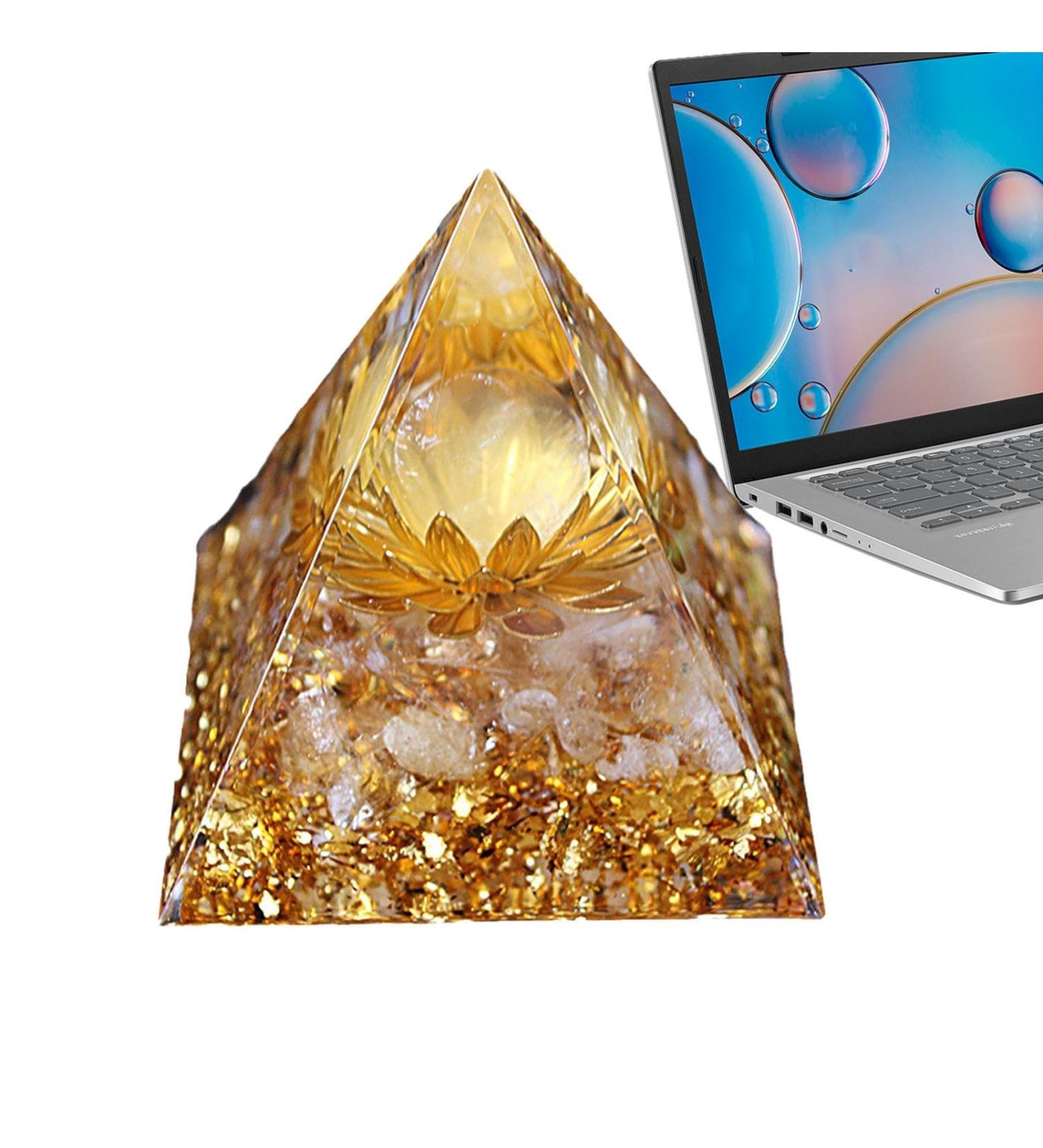 Orgonite Crystal Pyramid Crystals Tiger's Eye Reiki Orgonite Gemstones Protection Crystals Energy Gain Generator for Yoga Meditation Indoor Handmade Decor for Lencyh - Buy Online on GoSupps.com
