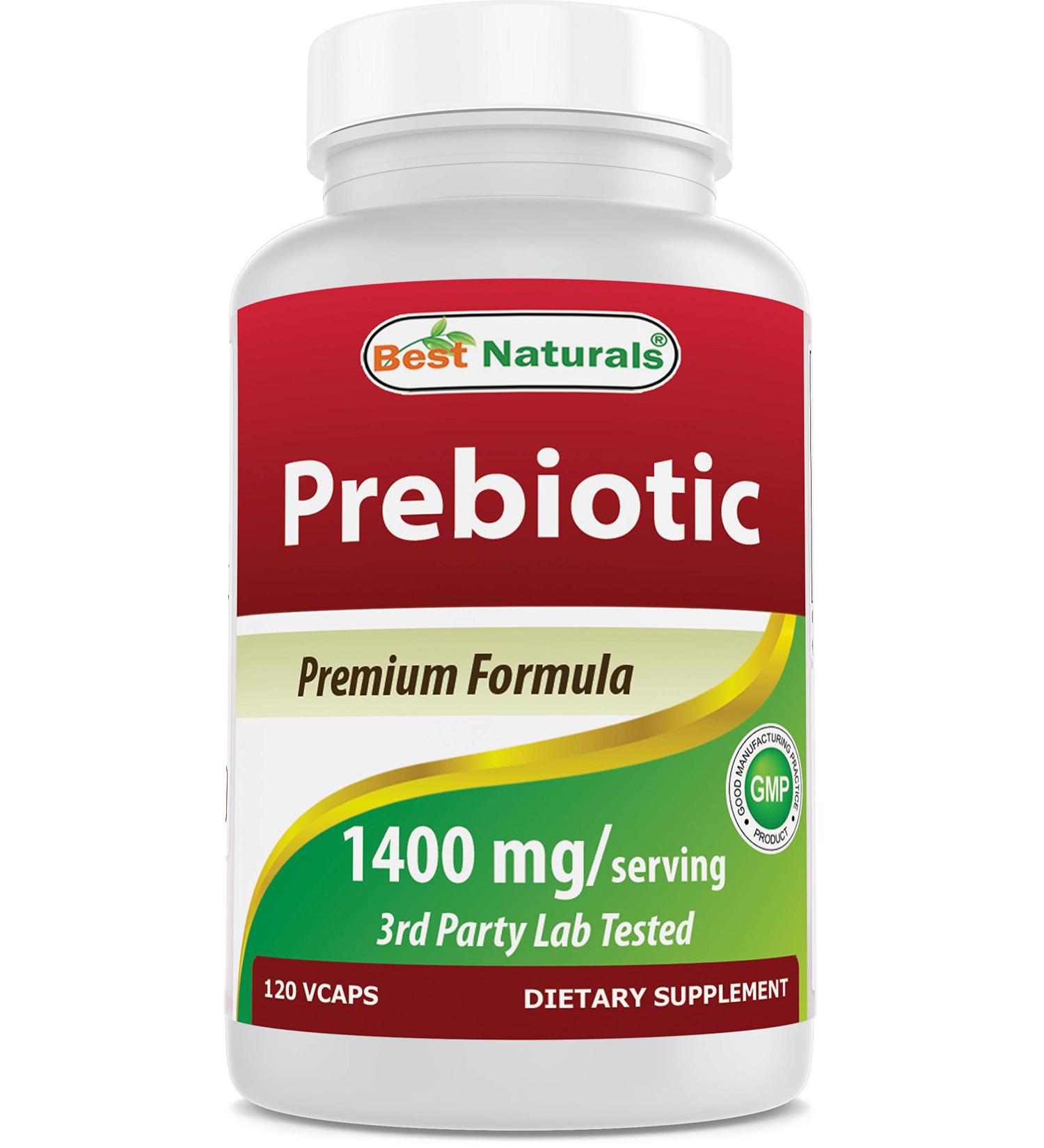 Best Naturals Prebiotics Fiber XOS (Xylo Oligosaccharide) 1400mg Serving 120 Veg Capsules 120 Count (Pack of 1) - Buy Online on GoSupps.com