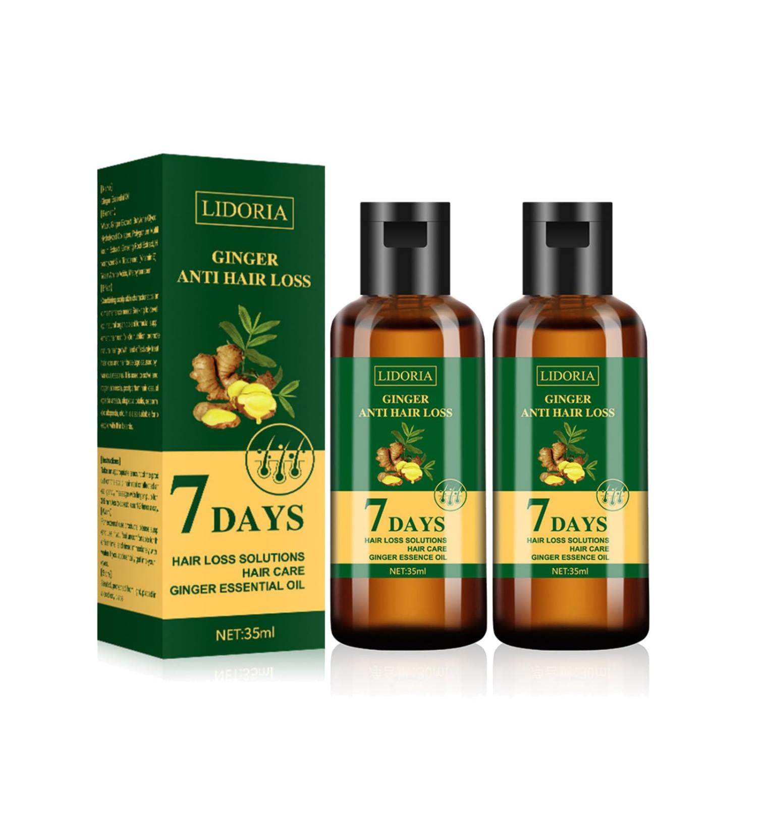 Anti Hair Loss Ginger Oil 7 Days Natural Hair Growth Oil Ginger King Nourishing Root & Scalp Serum Thicker & Stronger for Hair Loss  - Buy Online on GoSupps.com