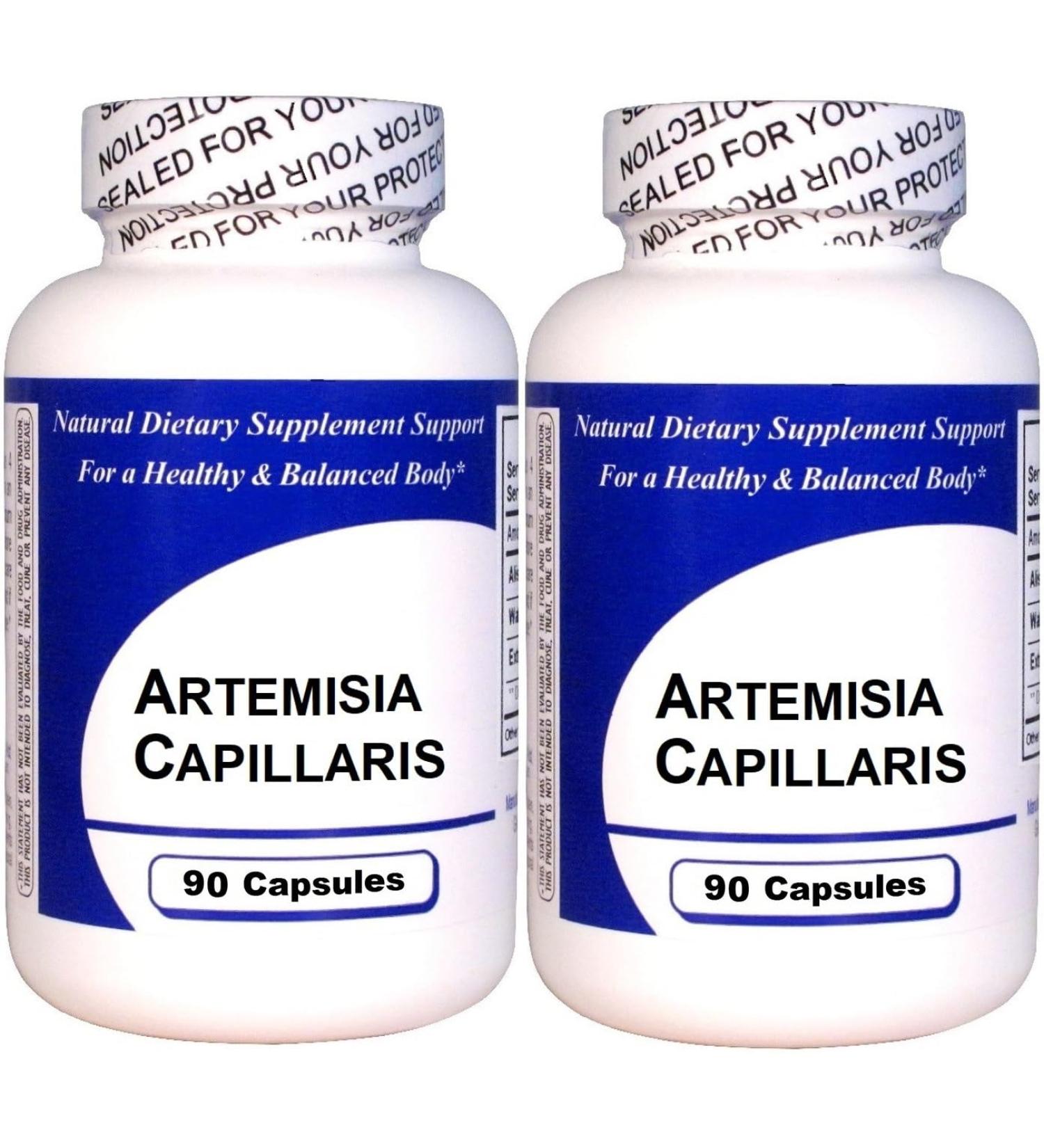Get Well Natural LLC Artemisia Capillaris (90 Capsules)-Concentrated Herbal Extract - Dietary Supplement - 2 Pack