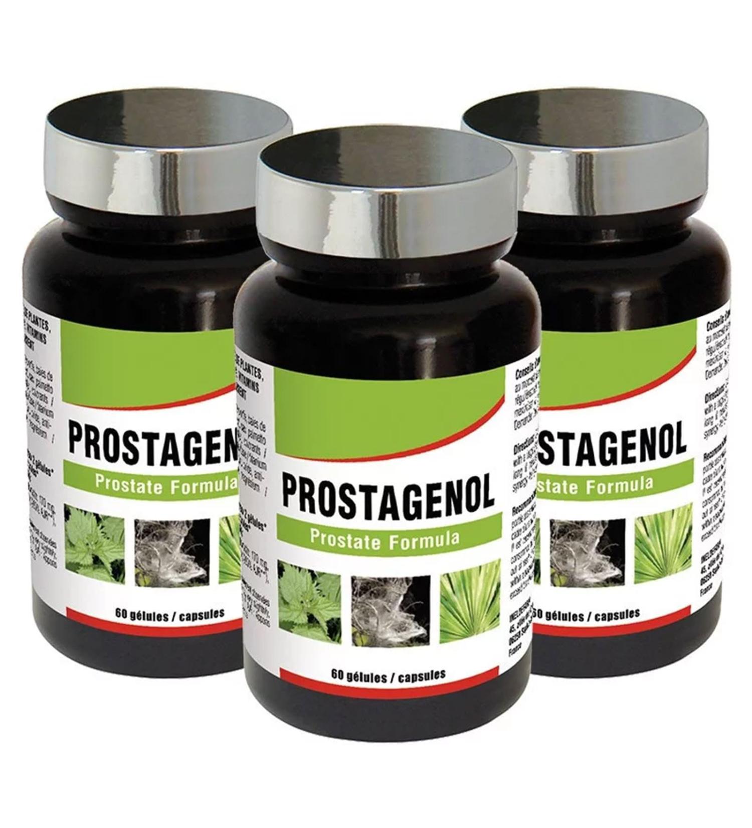NUTRIEXPERT - Prostagenol - Maintaining the Health of the Urinary System and Prostate Function - 60 Vegetable Capsules - Pack of 3 Products - Buy Online on GoSupps.com
