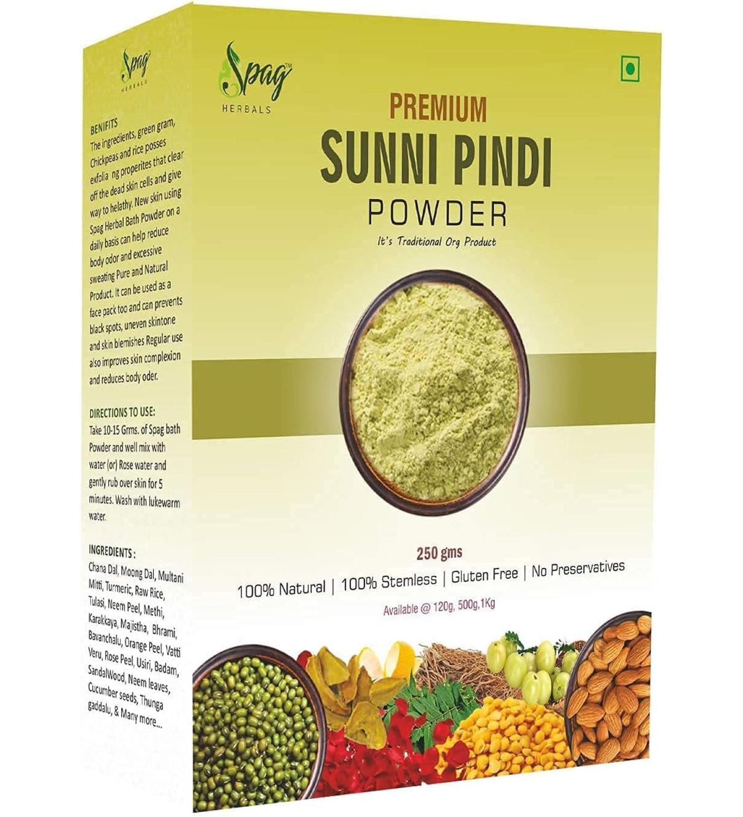 READ QURA Herbs Premium Organic Sunni Pindi Bath Powder 250g - Buy Online on GoSupps.com