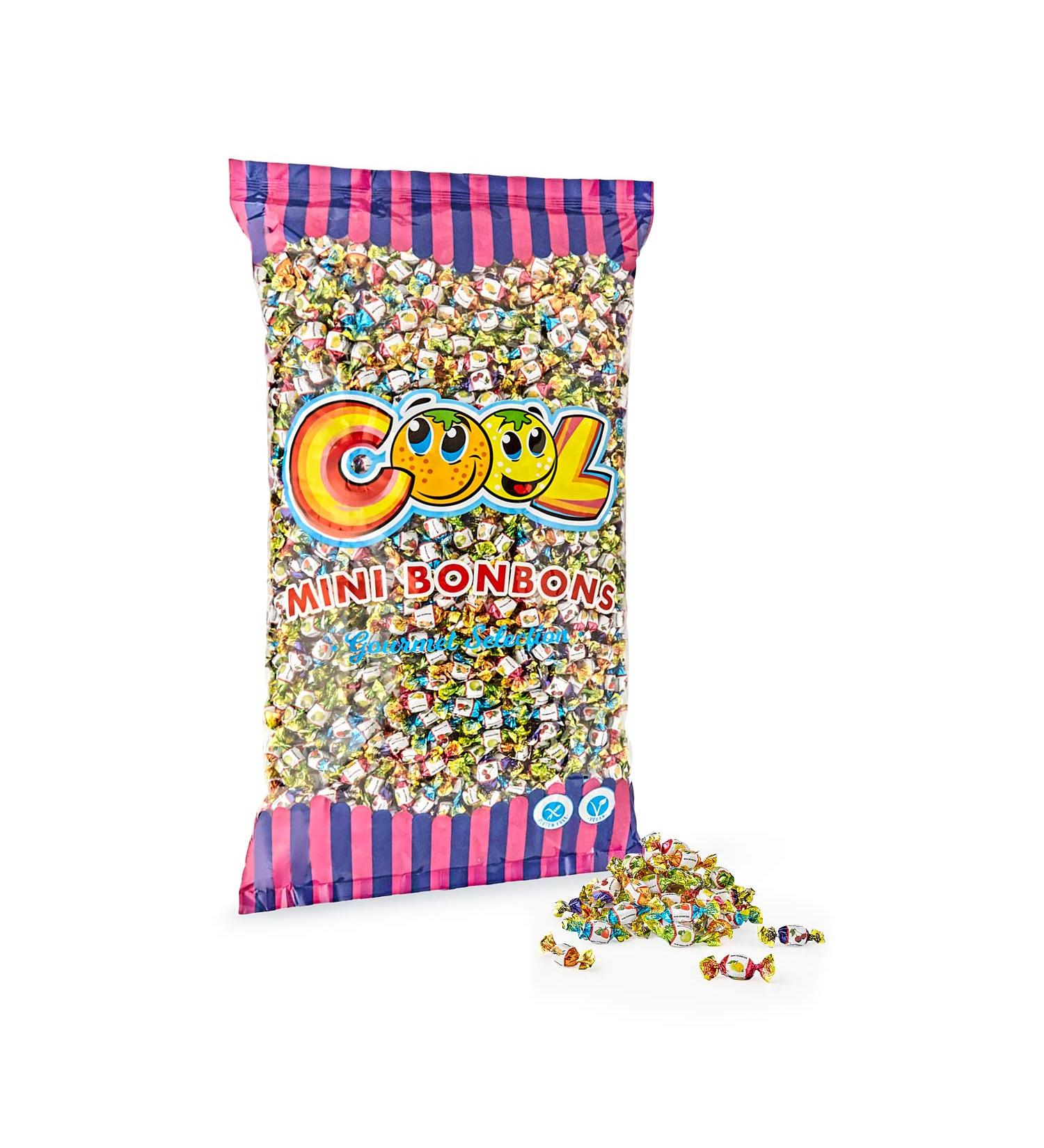 Buy Cool Mini Candies Fruit Mix - 1350 Mini Candies | 3 kg Pack | International Shipping Available - Buy Online on GoSupps.com