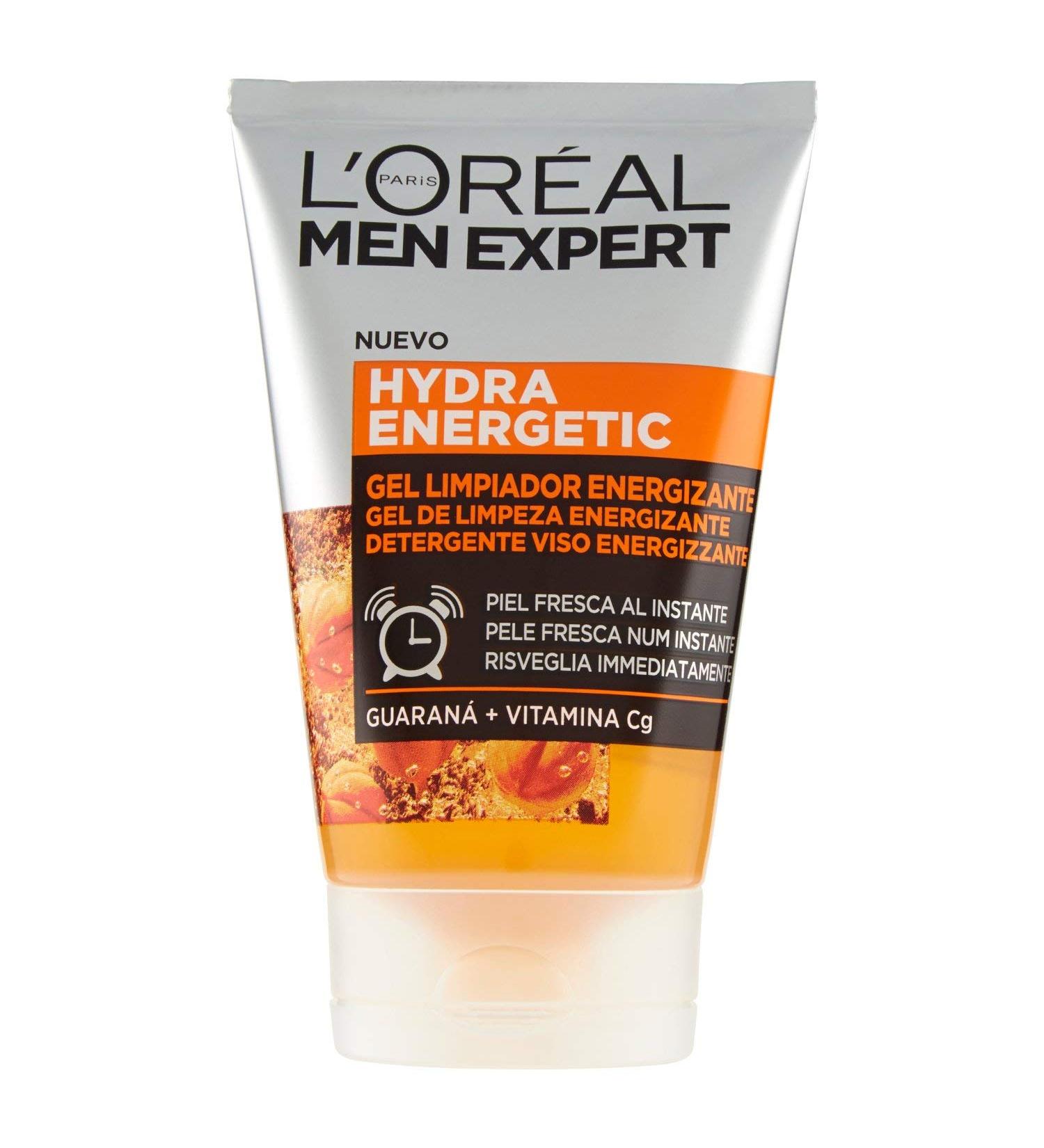 L'Oreal Paris Men Expert - Hydra Energetic energizing cleansing gel for men - 100 ml - Buy Online on GoSupps.com