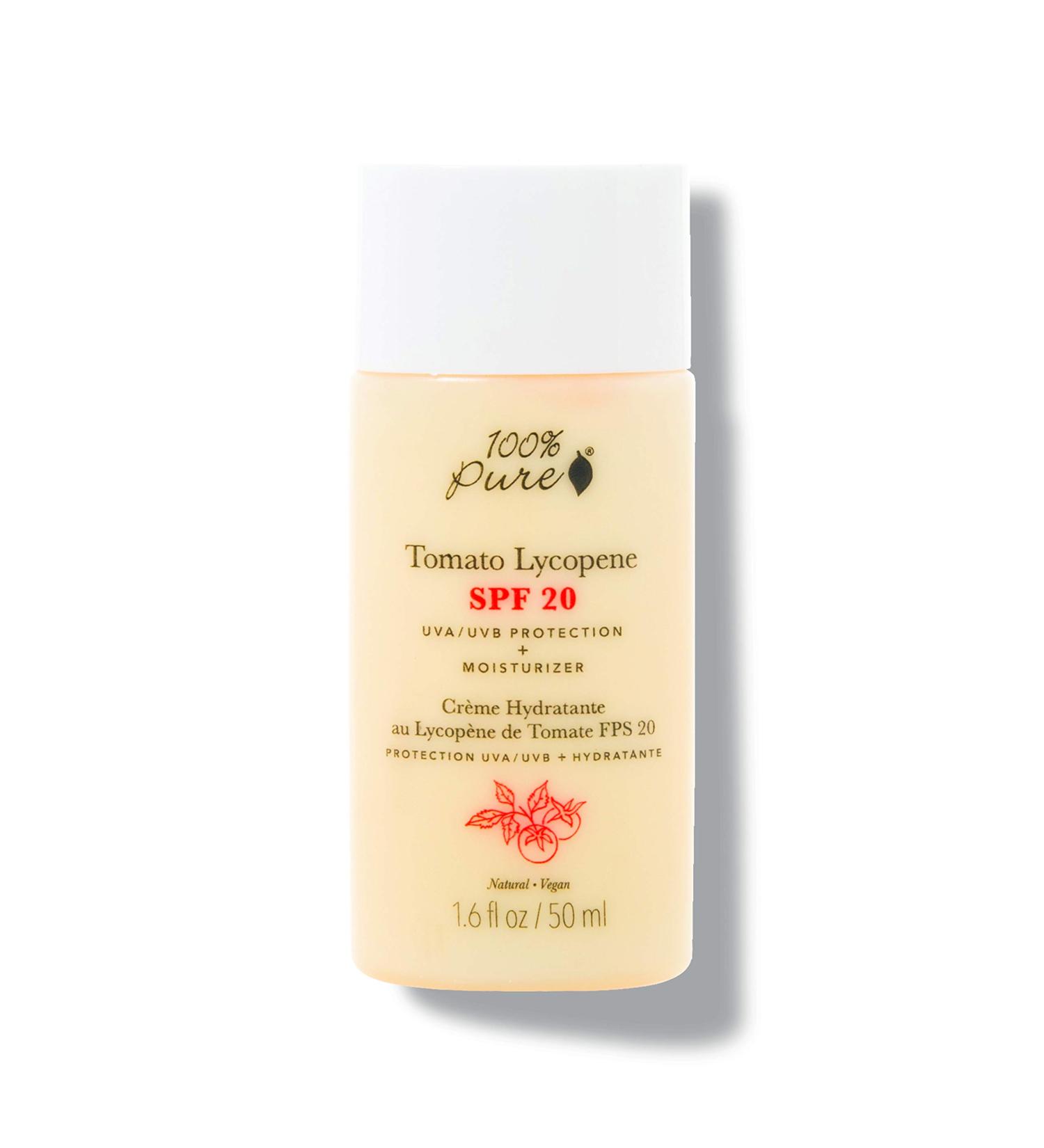 Tomato Lycopene SPF 20 Daily Face Moisturizer & Anti-Aging Sunscreen | Nourishing Facial Antioxidant for Women & Men | Vegan UV Protection - 1.6 Fl Oz - Buy Online on GoSupps.com