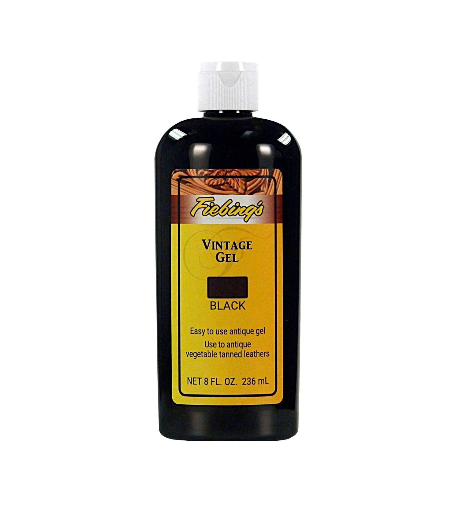 Fiebings Vintage Gel - Black 227g | Antique Leather Gel for Superior Finish - Shop Now! - Buy Online on GoSupps.com