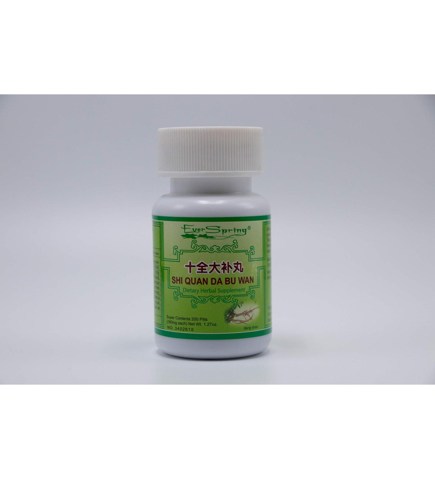 Shi Quan Da Bu Wan (Ten Tonics Nourishment Pills) - 200 ct by Everspring