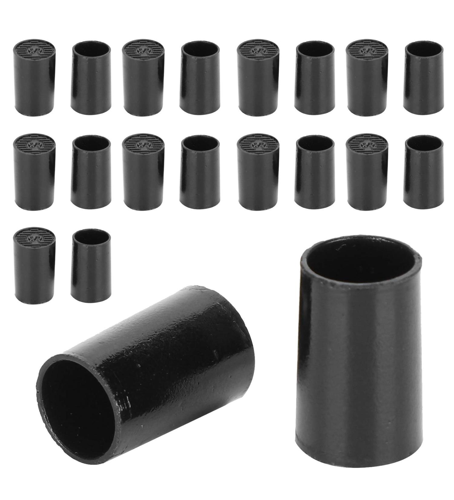 10 Pairs Black Polyurethane Heel Protectors - Wear Resistant Anti-Slip 3 Sizes (10mm Inner Diameter) for Replacement & Repair | International Shipping - Buy Online on GoSupps.com