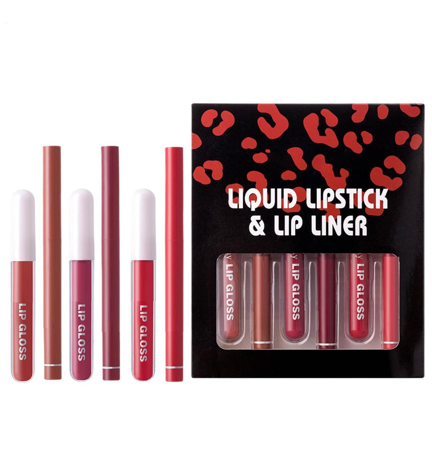  G n rique Waterproof Long-Lasting Lipstick And Lip Liner Set | Moisturizing Lip Gloss Combo With Precision Lipliners | Lipstick Pencil Kit For Women And Girls | Smudge-Proof Makeup Set For All-Day Wear - Buy Online on GoSupps.com