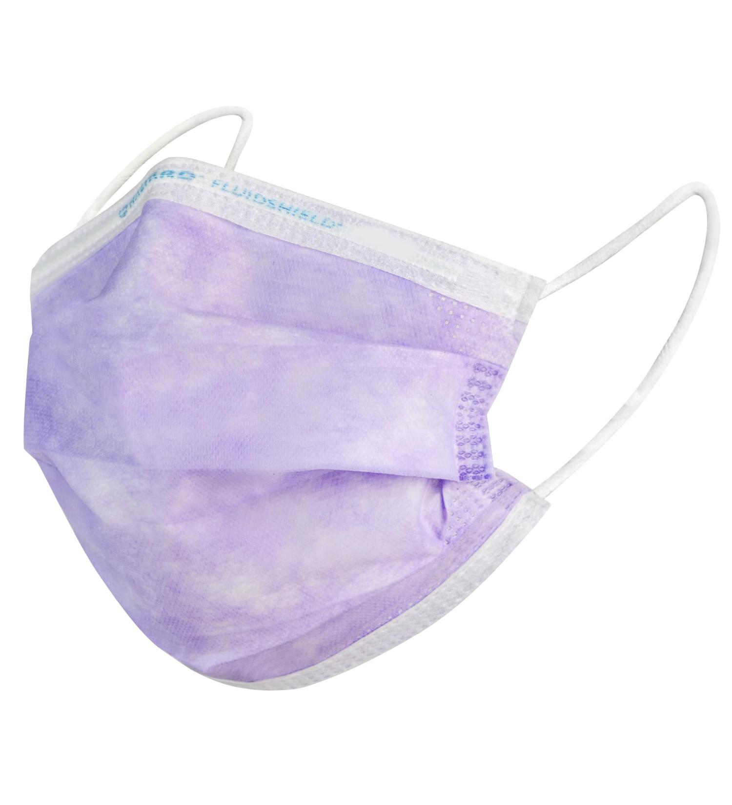Buy HALYARD FLUIDSHIELD 1 Disposable Procedure Masks - Lavender Soft Lining & Earloops Level 1 - Case of 500 | International Shipping Available - Buy Online on GoSupps.com