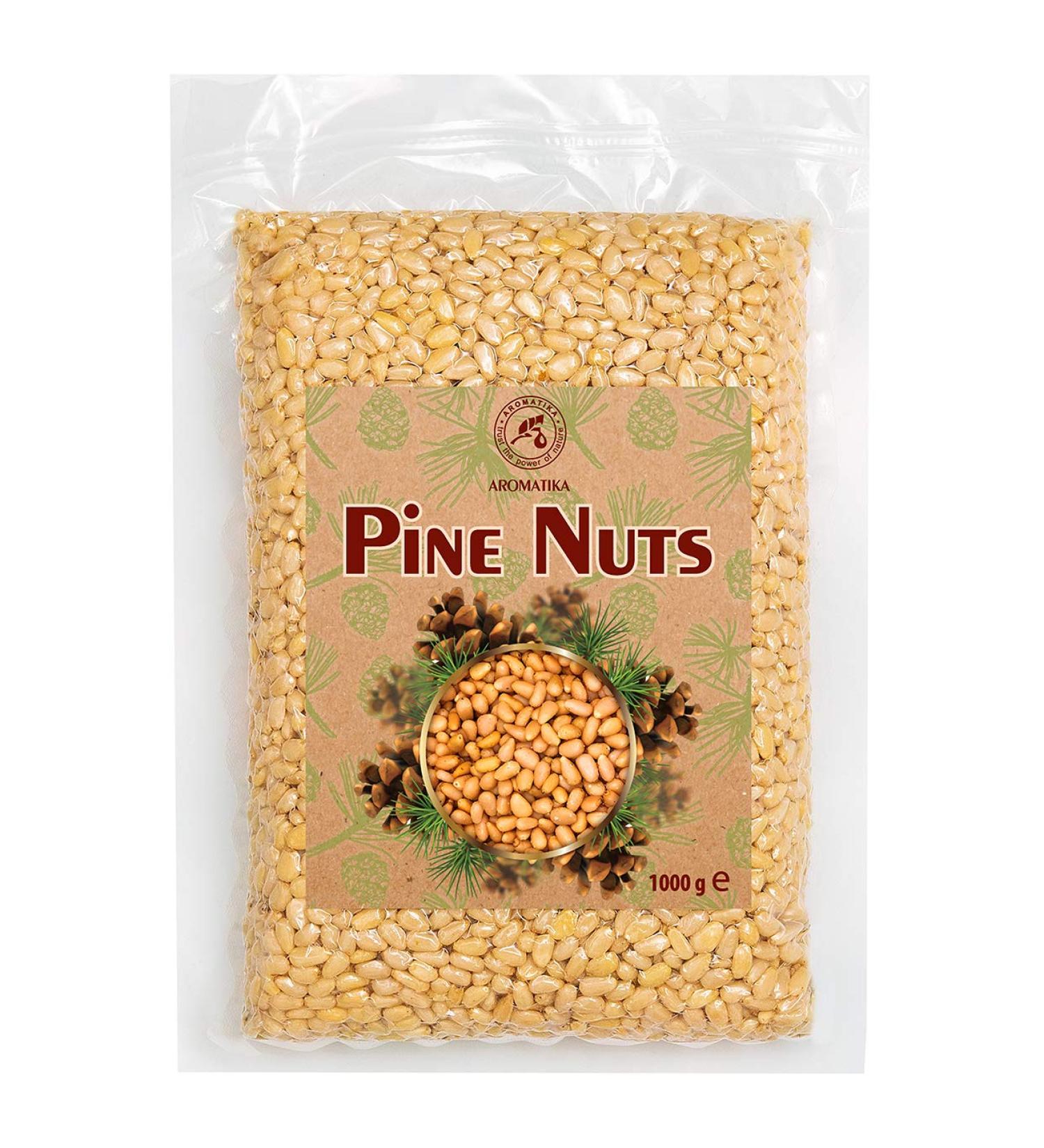 Buy Pine Nuts 1kg - Natural Cedar Nuts for Cooking & Pesto - Airtight Packaged Cedar Kernels Without Shell - Buy Online on GoSupps.com