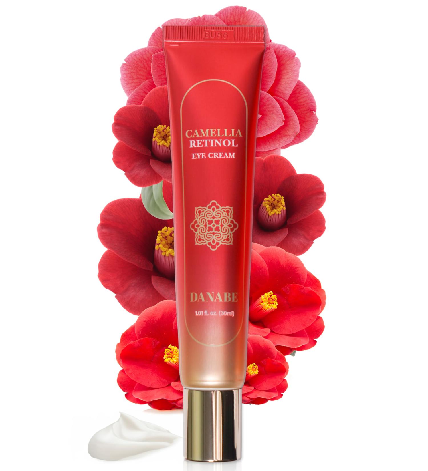 Camellia Retinol Eye Cream with Hyaluronic Acid | Hydrating Korean Eye Cream for Wrinkles & Dark Circles | Cruelty-Free - Buy Online on GoSupps.com