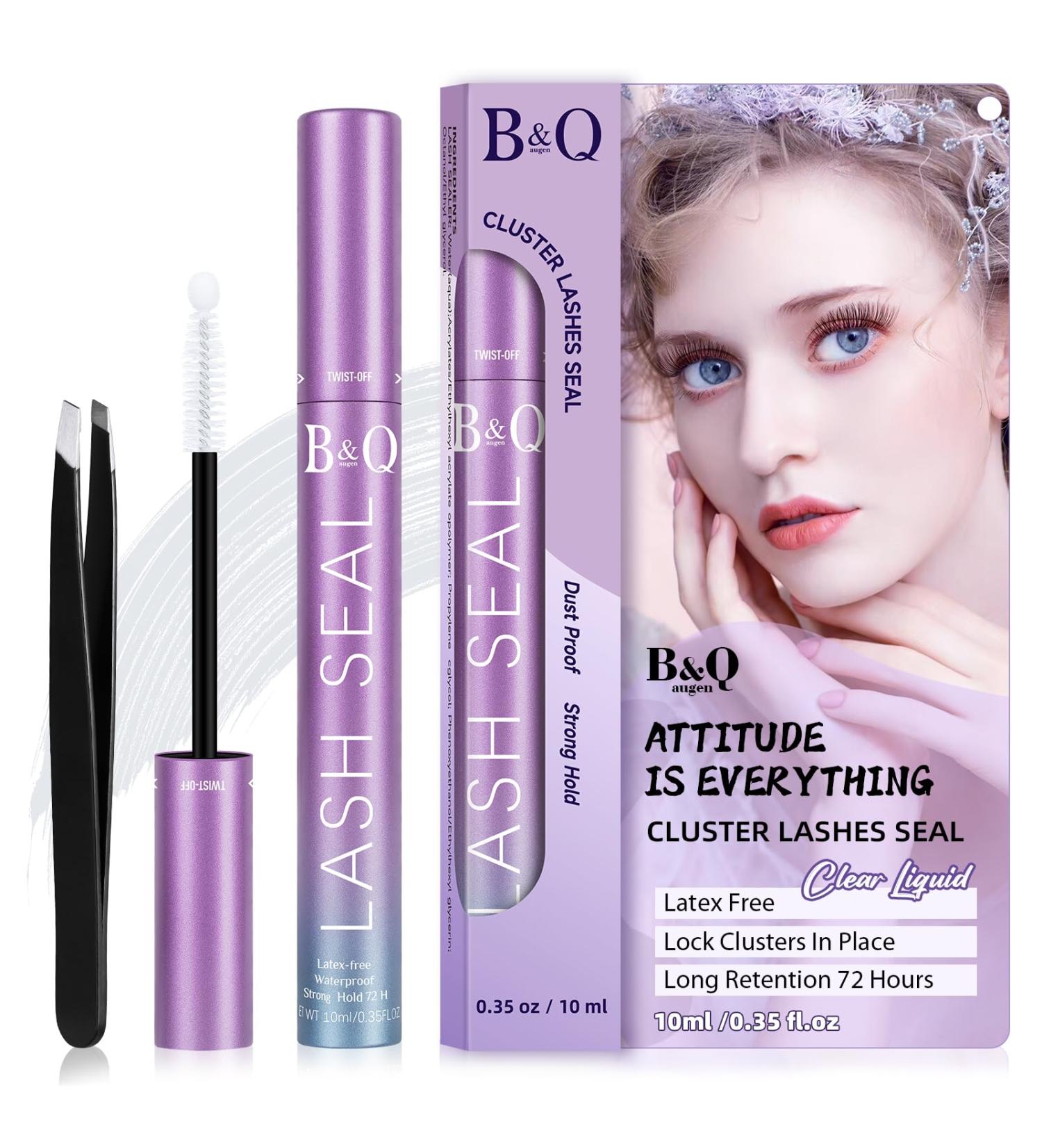 Lash Sealant 10ML - Clear Mascara for Cluster Lashes Waterproof Lash Extension Sealer Healthy Overnight Coating for Longer Lasting Results - Buy Online on GoSupps.com