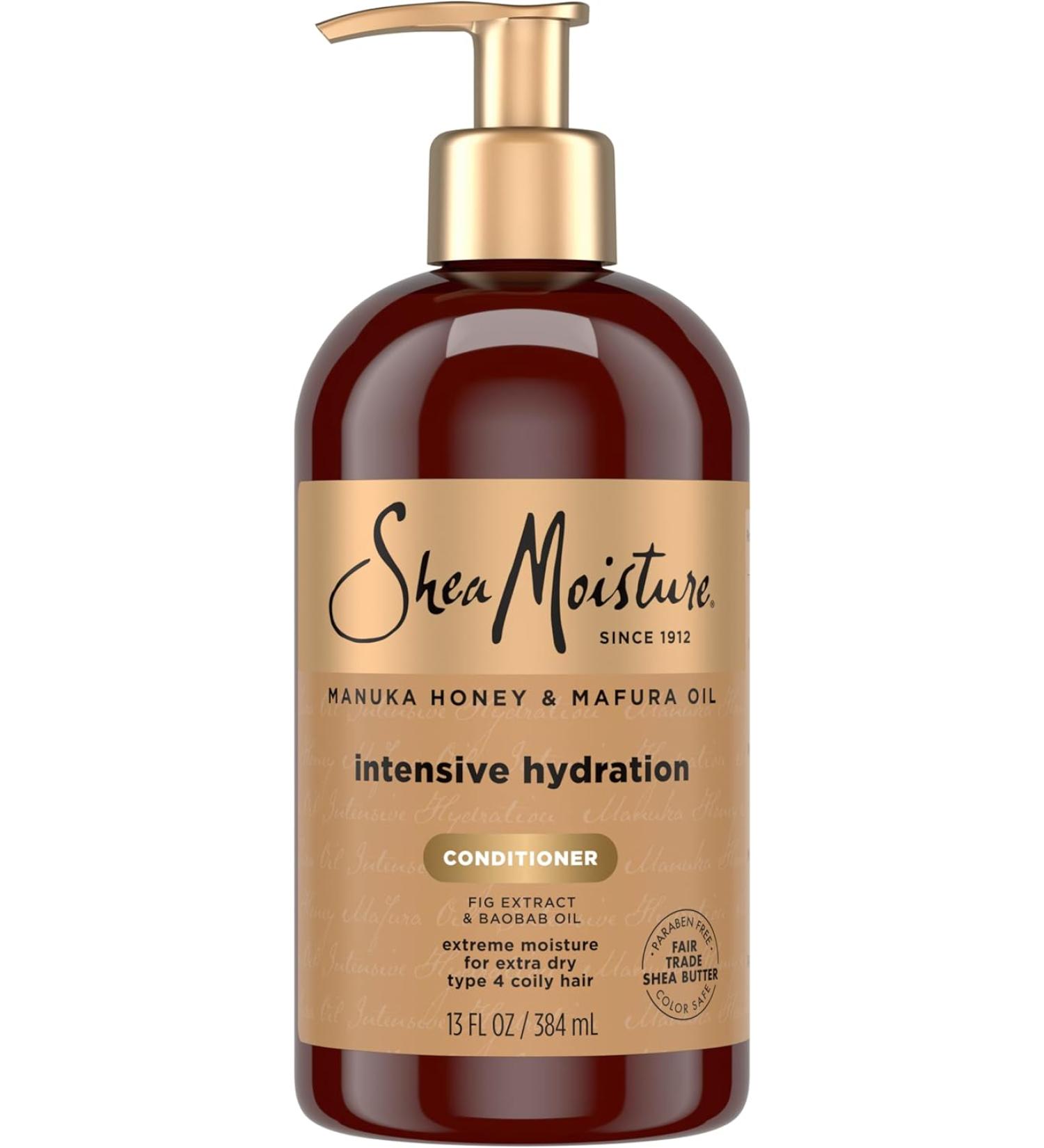 SheaMoisture Intensive Hydration Conditioner with Manuka Honey & Mafura Oil 13 oz - Nourishing & Softening for Dry, Damaged Hair - Buy Online on GoSupps.com