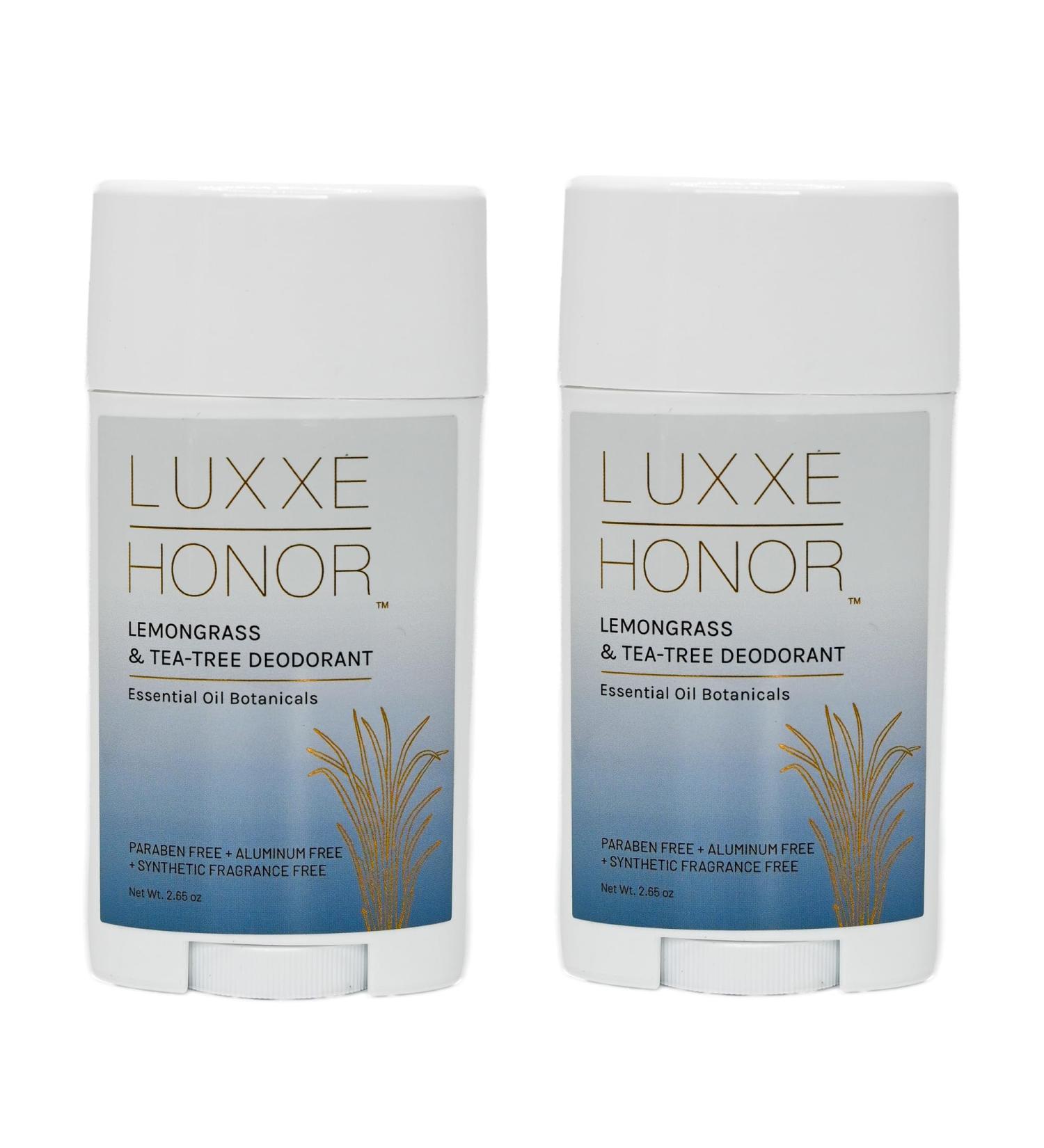 Lemongrass + Tea Tree Deodorant Women Men Aluminum Free Natural Odor Protection 2 Pack Lemongrass 2.65 Ounce (Pack of 2) - Buy Online on GoSupps.com