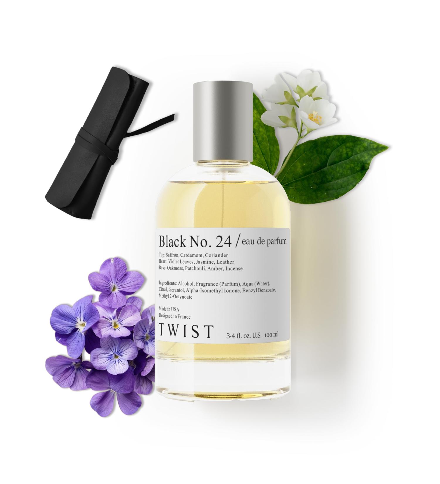 Twist - Black No. 24 - Eau De Parfum Inspired by Tom Ford's Ombre Leather Long-Lasting Perfume for Women & Men Paraben Free Vegan Clean Ingredients Unisex Fragrance - Spray 100 ml | 3.4 fl. oz. Black No. 24 - Inspired by T. Ford Ombre Leather 3.4 Fl Oz (P - Buy Online on GoSupps.com